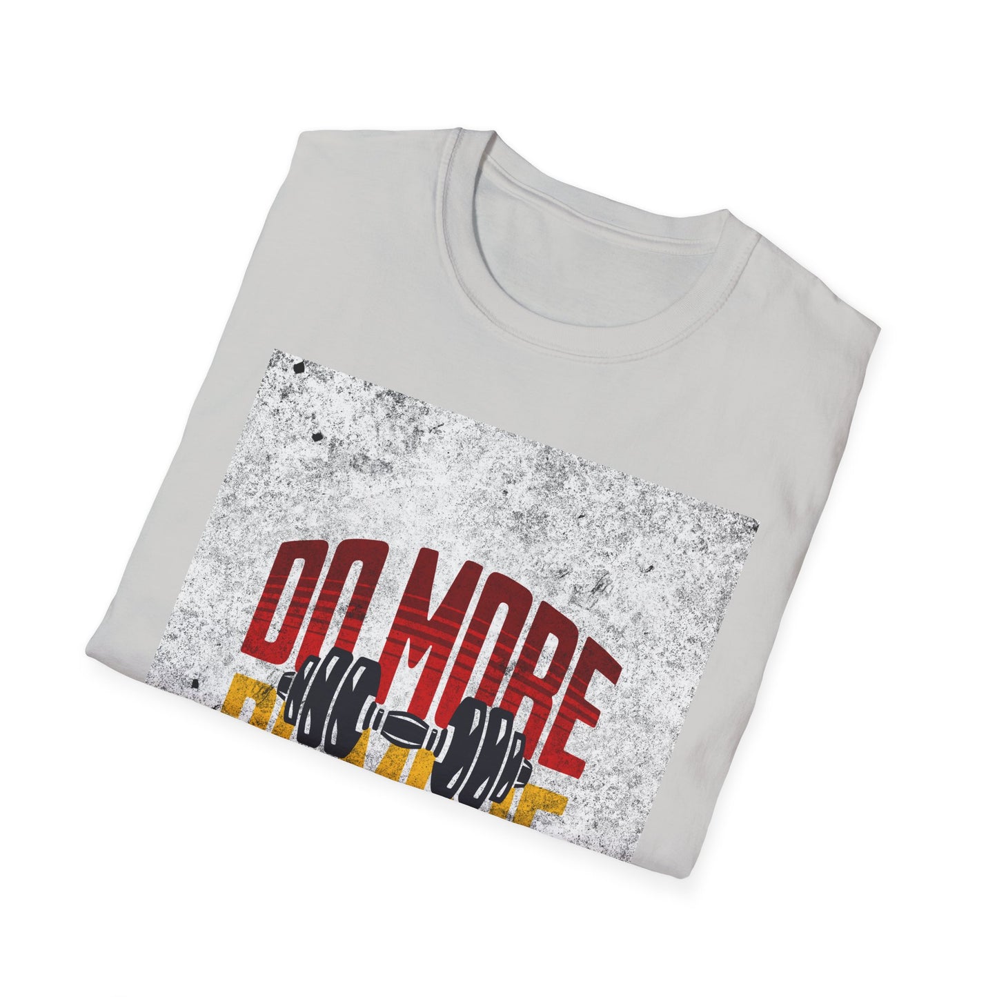 T-Shirt — "Do More, Be More" Barbell Fitness Graphic Tee