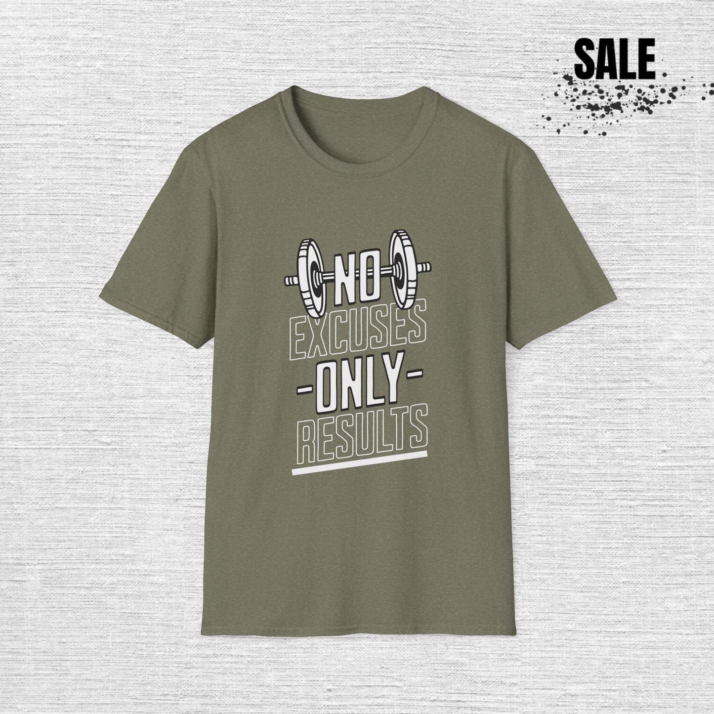 No Excuses Only Results Gym T-Shirt