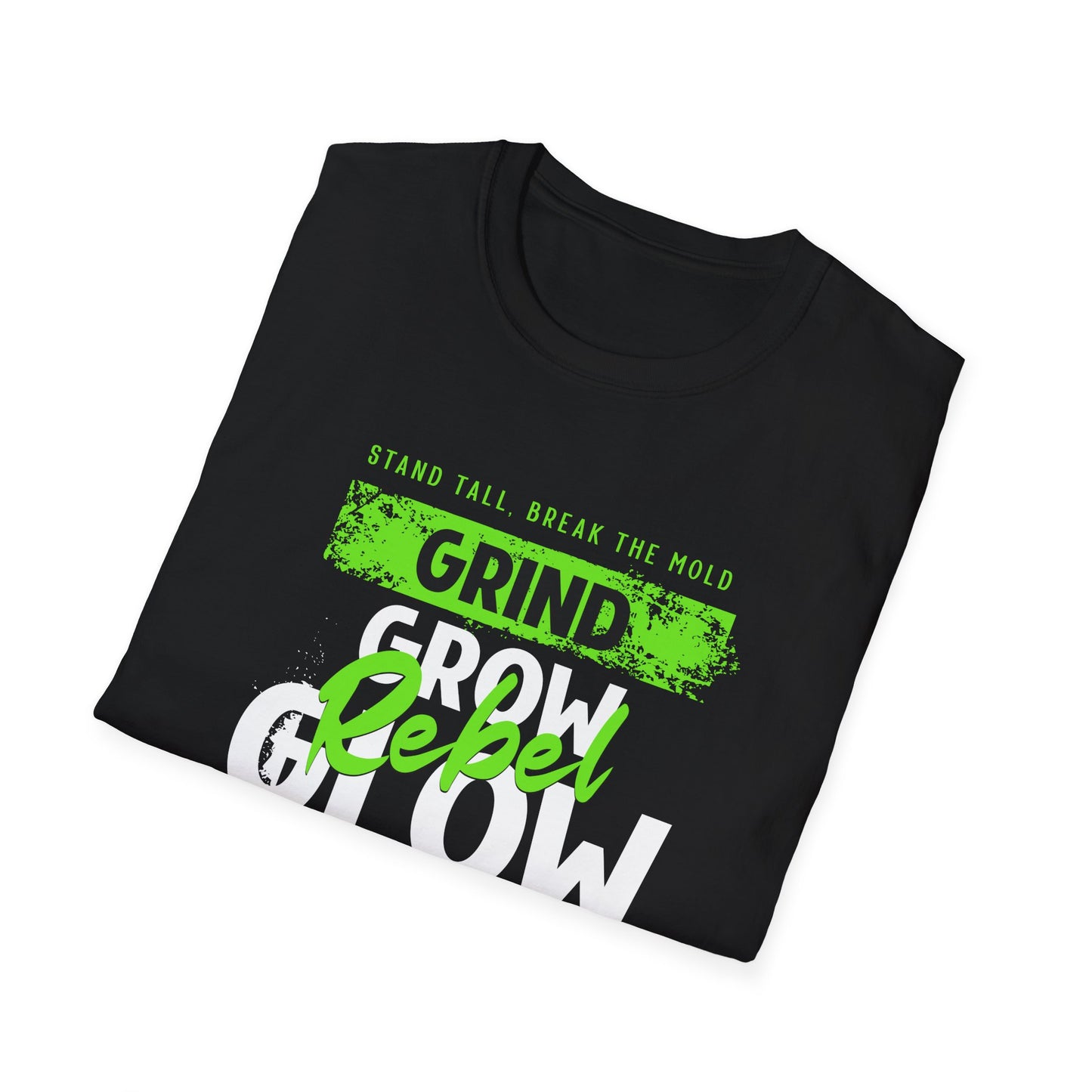 Grind Grow Glow Graphic Tee — Motivational Fitness T-Shirt