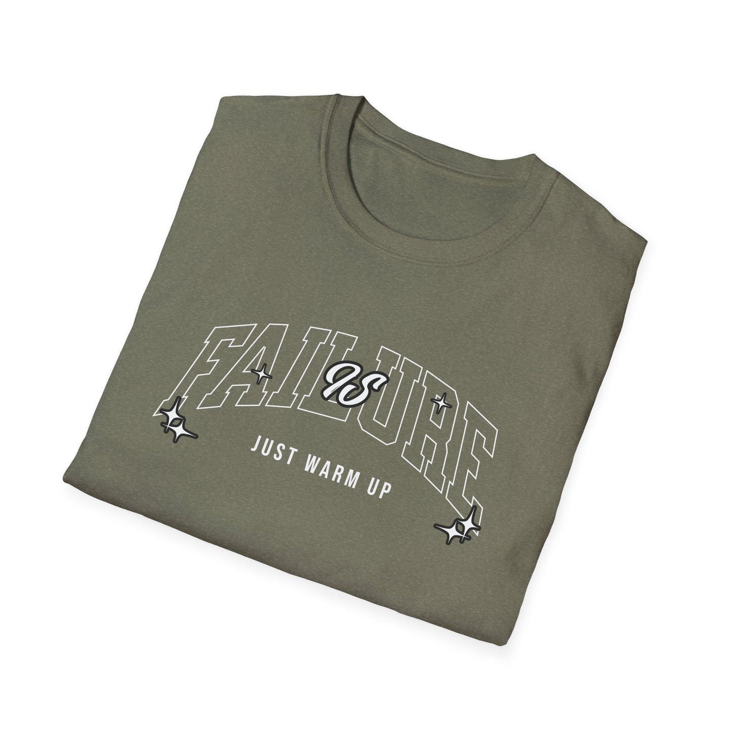 T-Shirt “Fall & Vibe — Just Warm Up” Retro Sparkle Graphic Tee