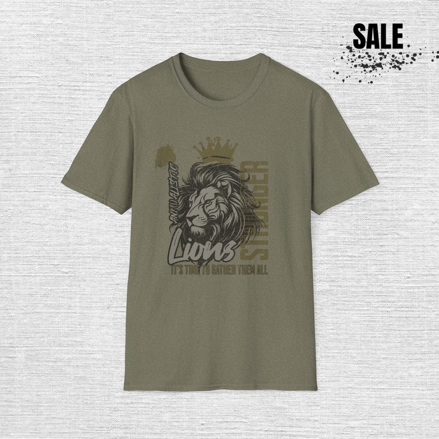 Lion Stronger Gym T-Shirt — Motivational Fitness Tee
