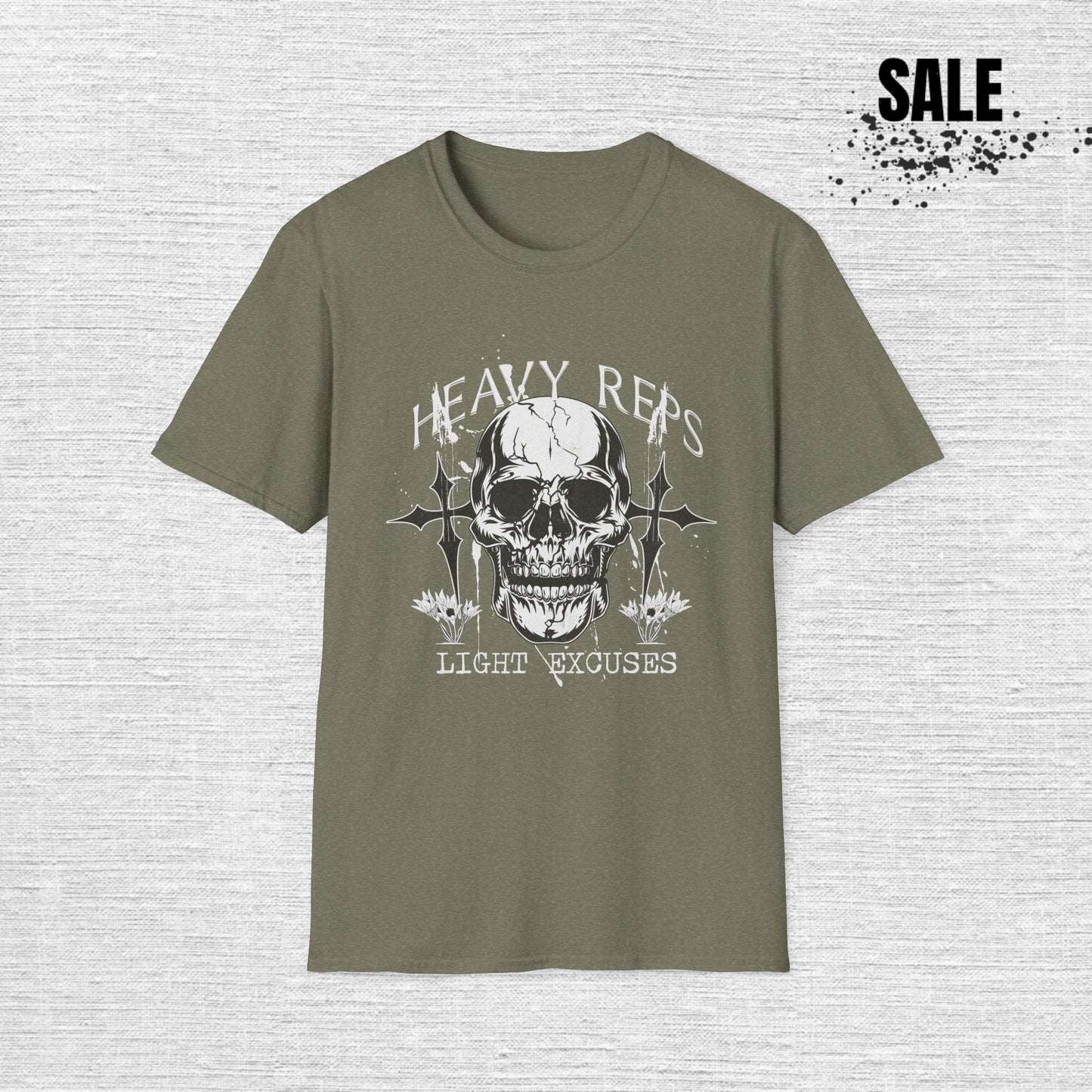 Skull Gym T-Shirt — Hardcore Fitness Skull Tee for Weightlifters