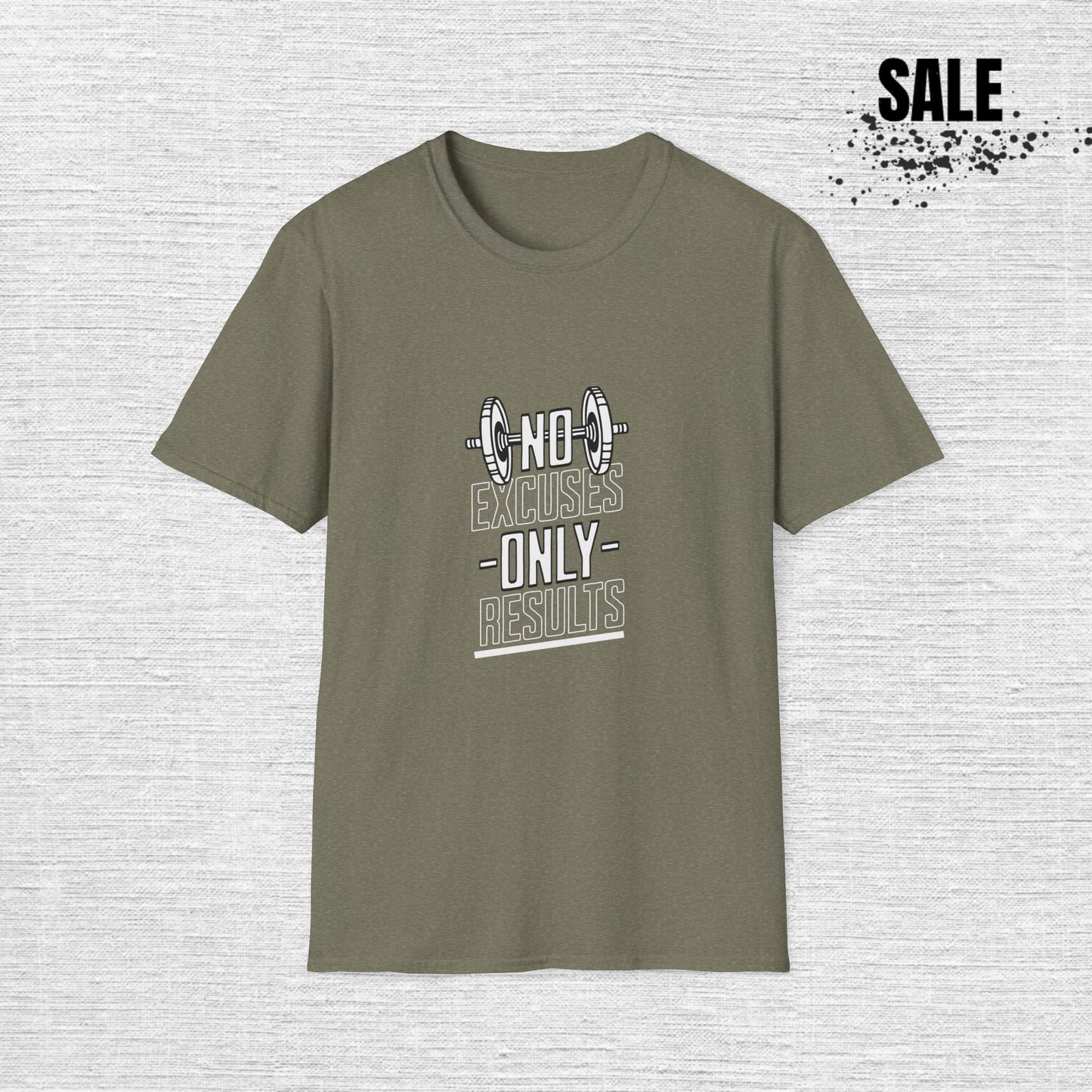 No Excuses Only Results Gym T-Shirt