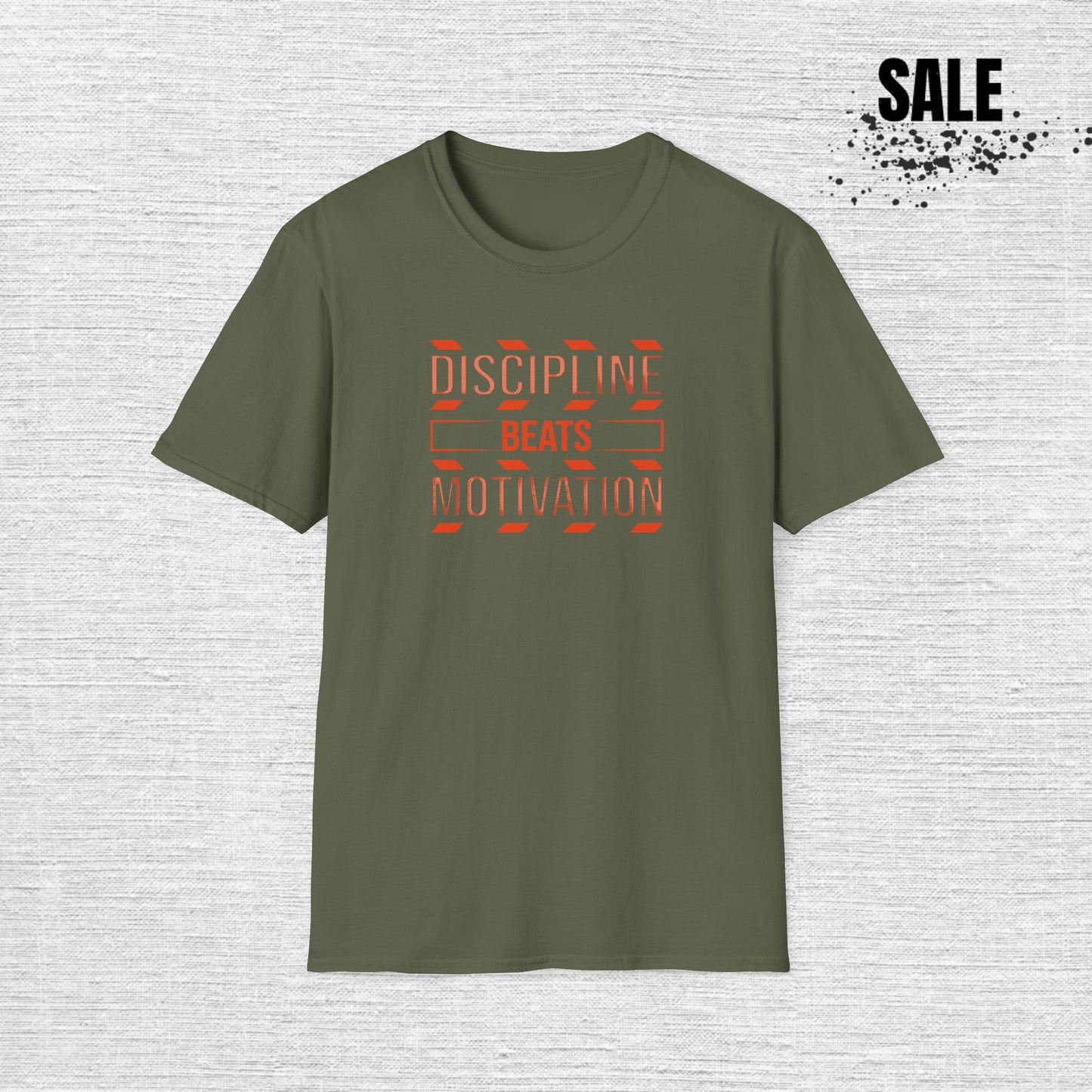Discipline Beats Motivation T-Shirt – Motivational Fitness Graphic Tee