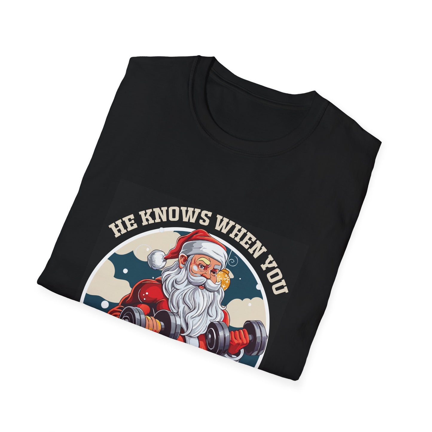 Santa Skip Legs Unisex Softstyle T-Shirt