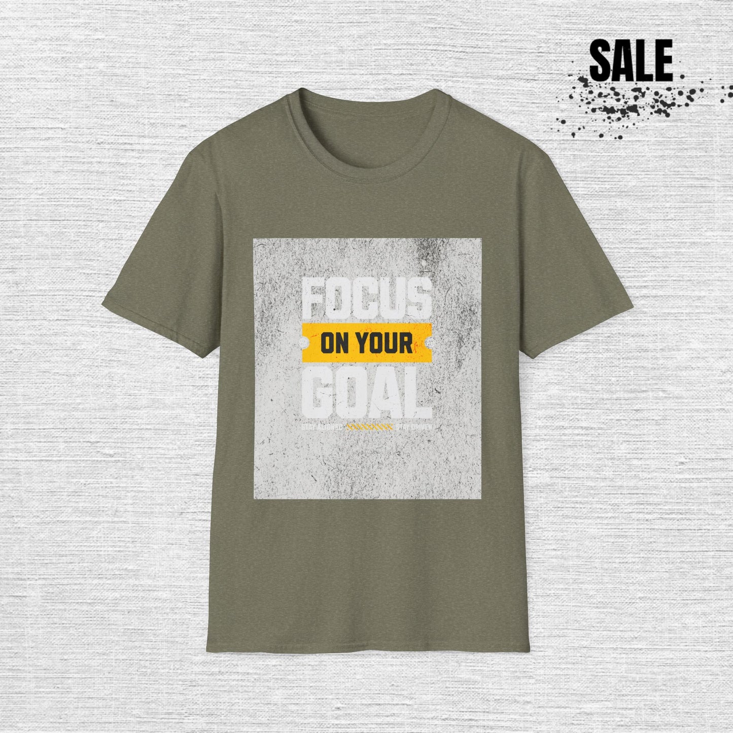Focus On Your Goal T-Shirt — Motivational Gym & Workout Tee