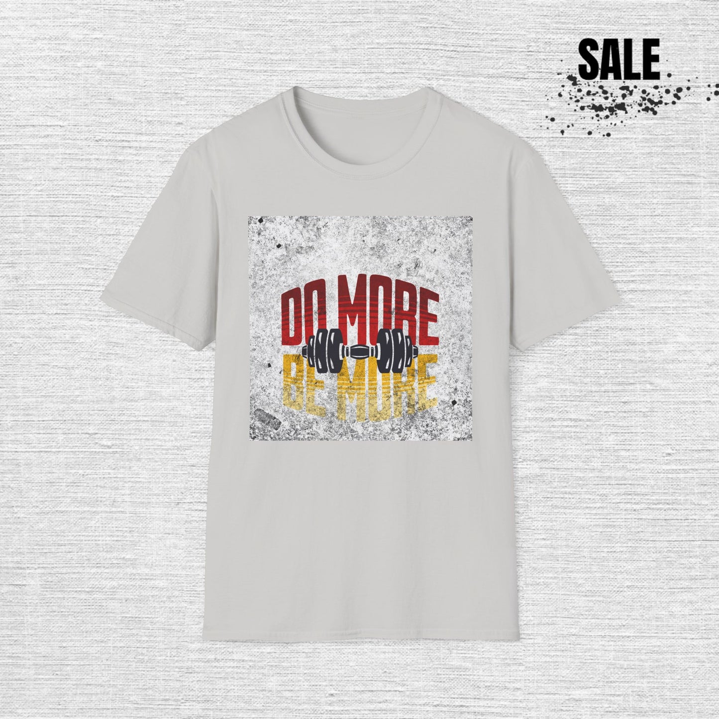 T-Shirt — "Do More, Be More" Barbell Fitness Graphic Tee