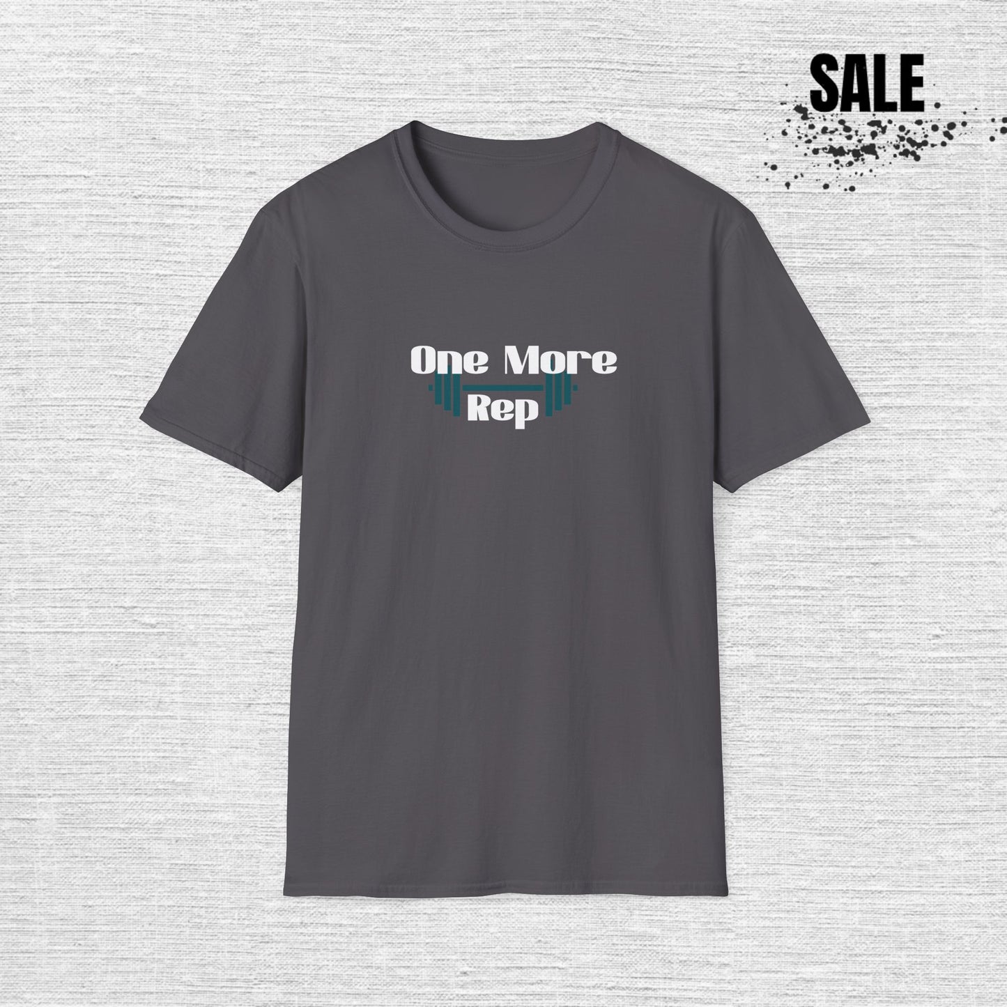 One More Rep Fitness T-Shirt - Unisex Softstyle Workout Tee