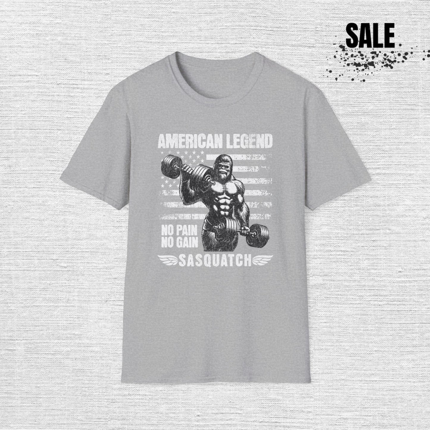 Sasquatch Gym T-Shirt — Bigfoot Workout Tee for Fitness Fans