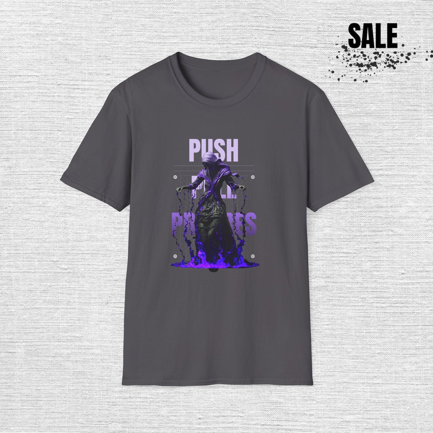 Push Proxies Graphic T-Shirt — Purple Horror Zombie Design