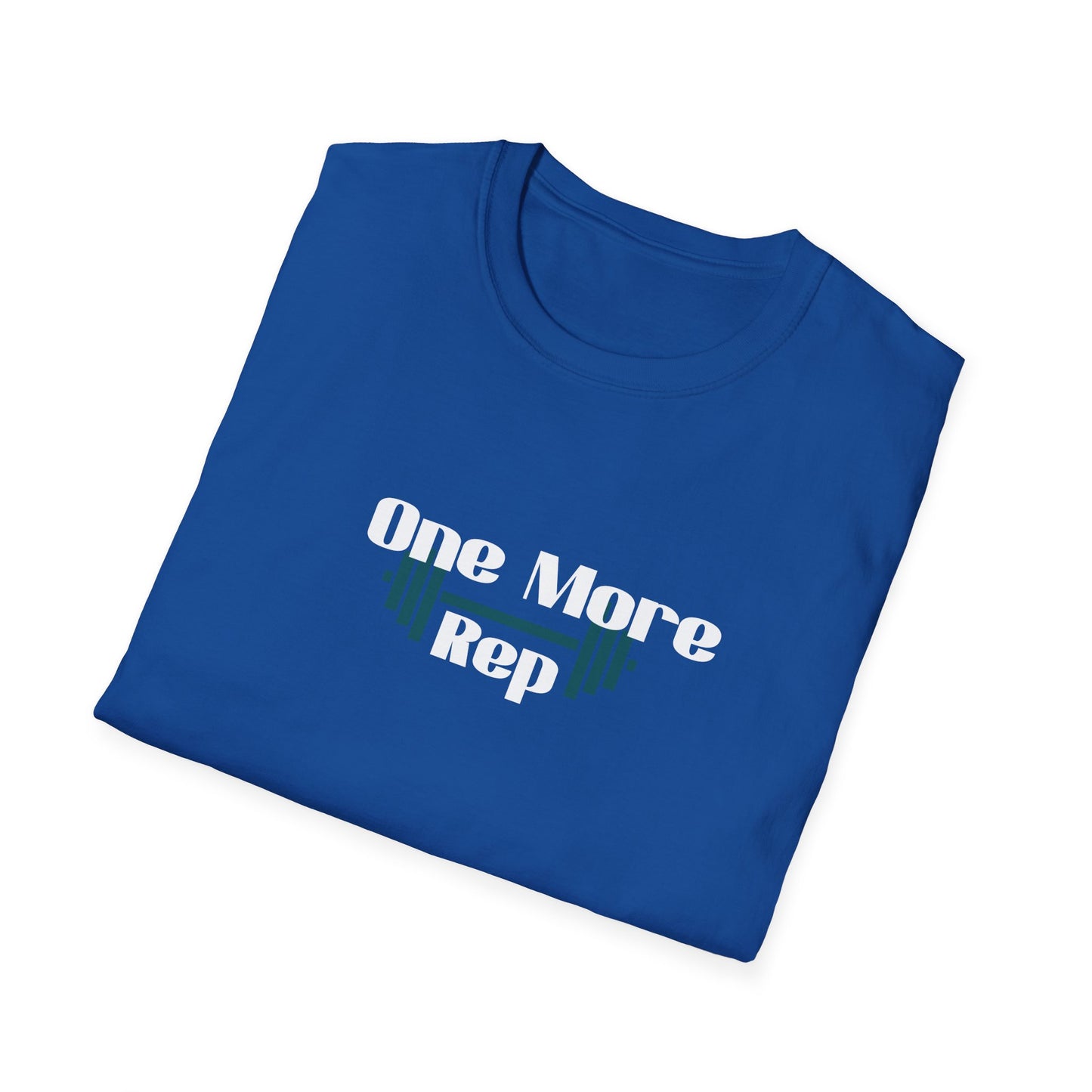 One More Rep Fitness T-Shirt - Unisex Softstyle Workout Tee