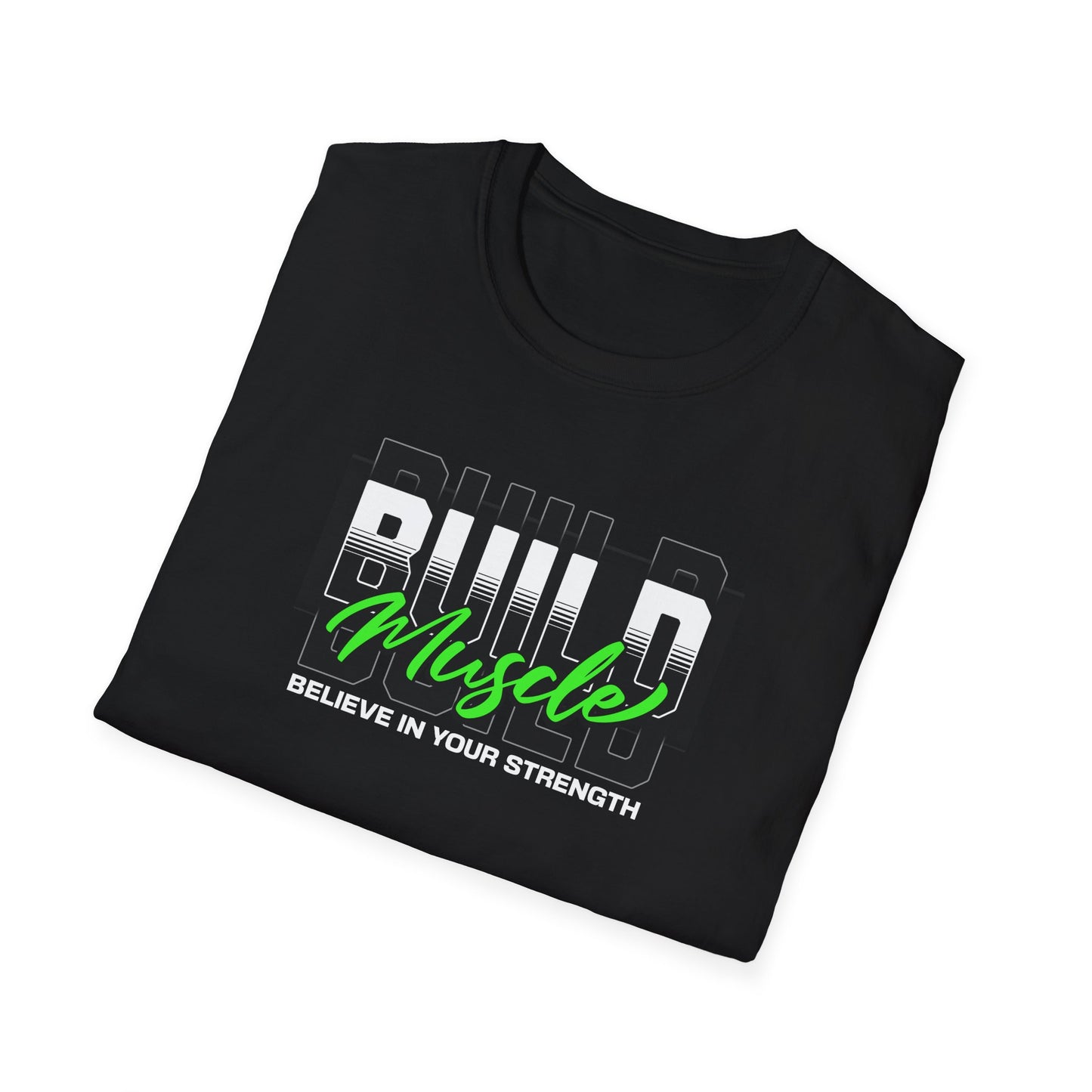 Built Muscle Gym T-Shirt — Men's Fitness Workout Tee