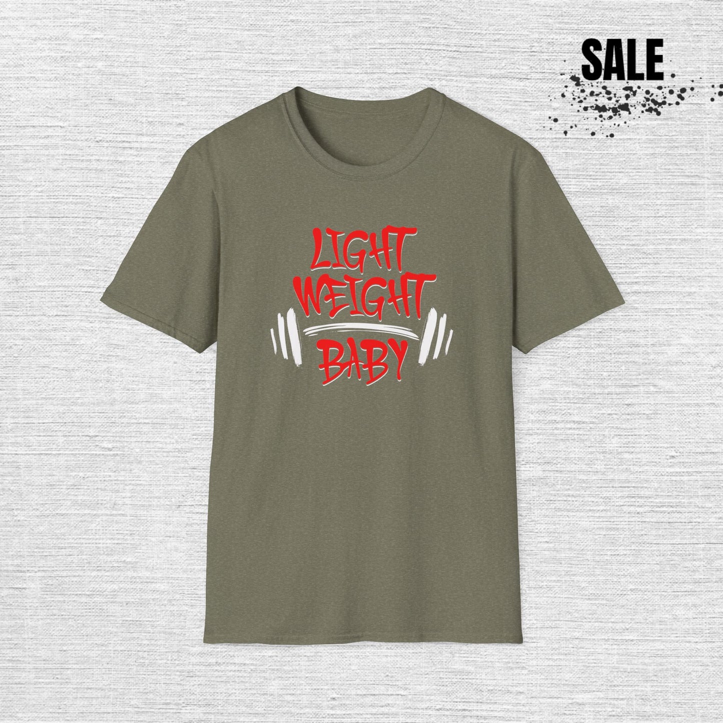 Light Weight Baby T-Shirt — Funny Gym Weightlifting Tee