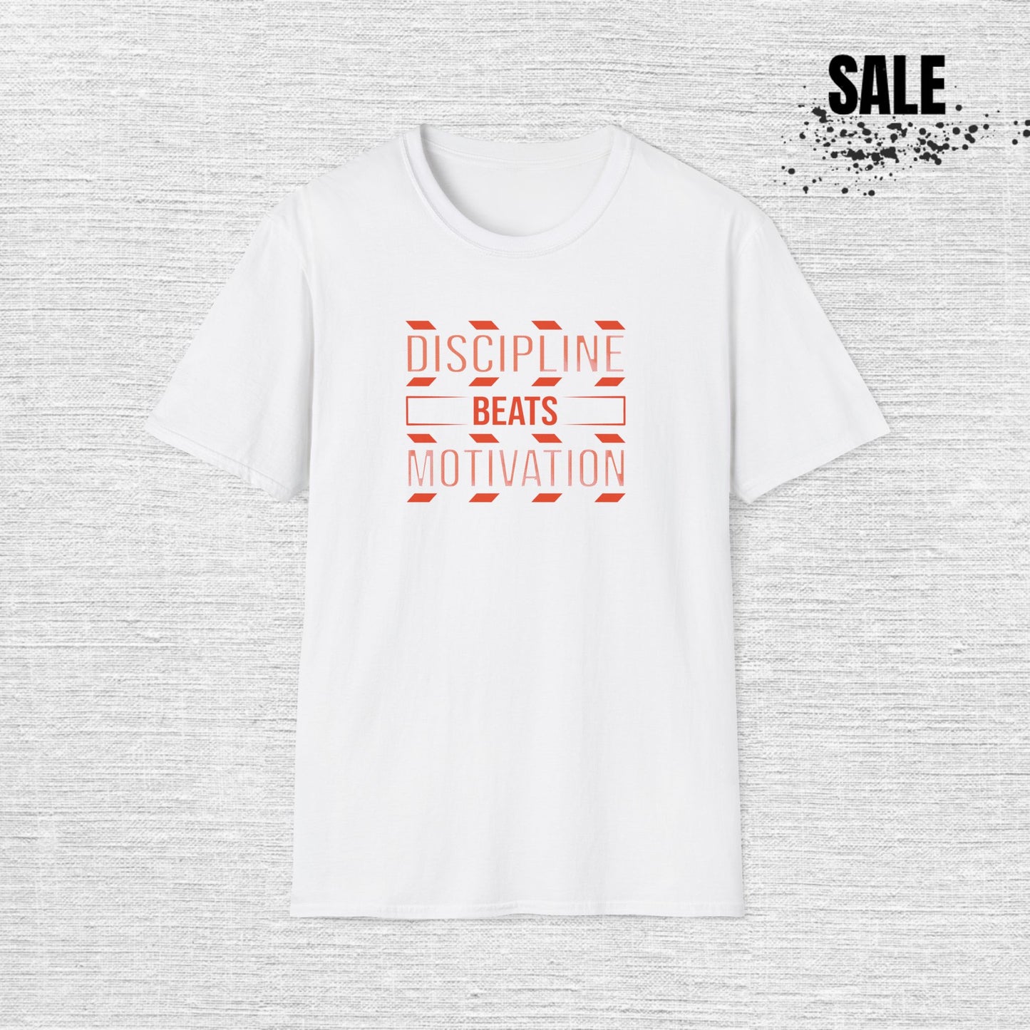 Discipline Beats Motivation T-Shirt – Motivational Fitness Graphic Tee