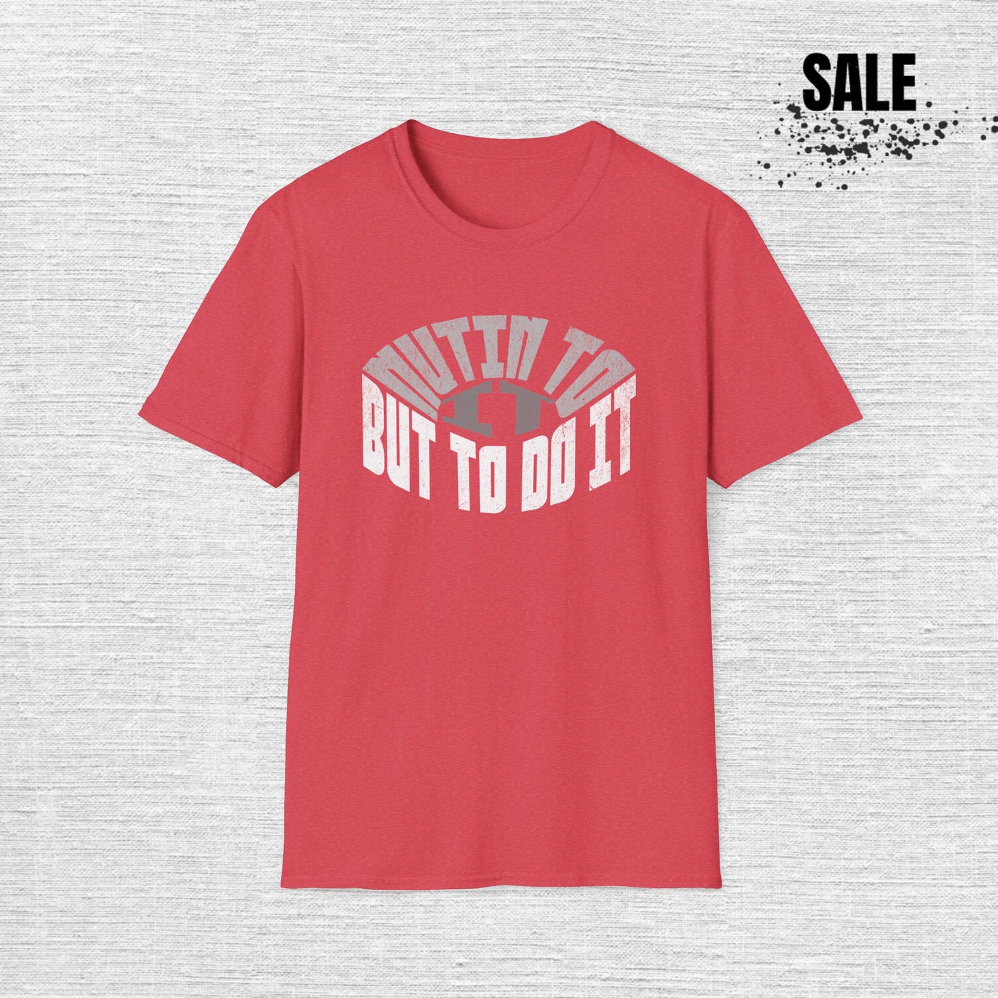 Motivational Fitness Unisex Softstyle T-Shirt - "Built to Do It"