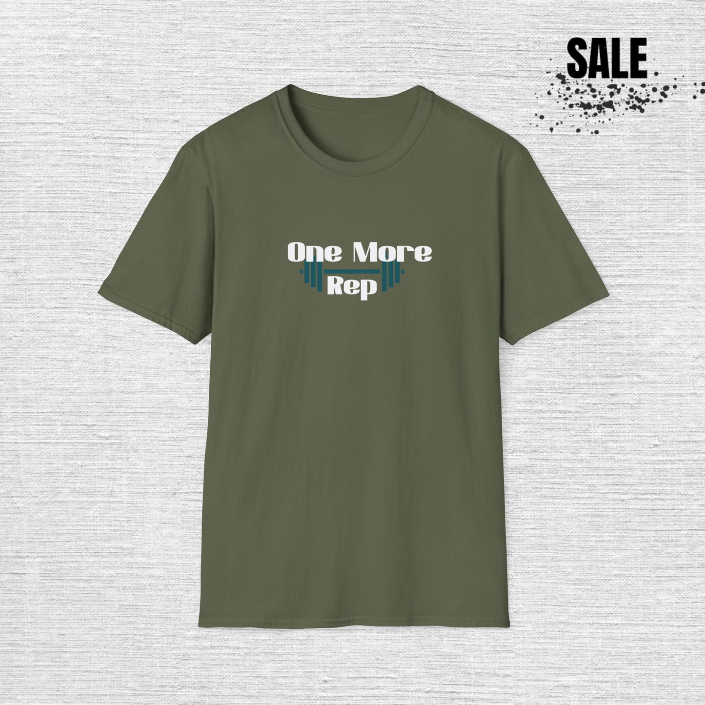 One More Rep Fitness T-Shirt - Unisex Softstyle Workout Tee