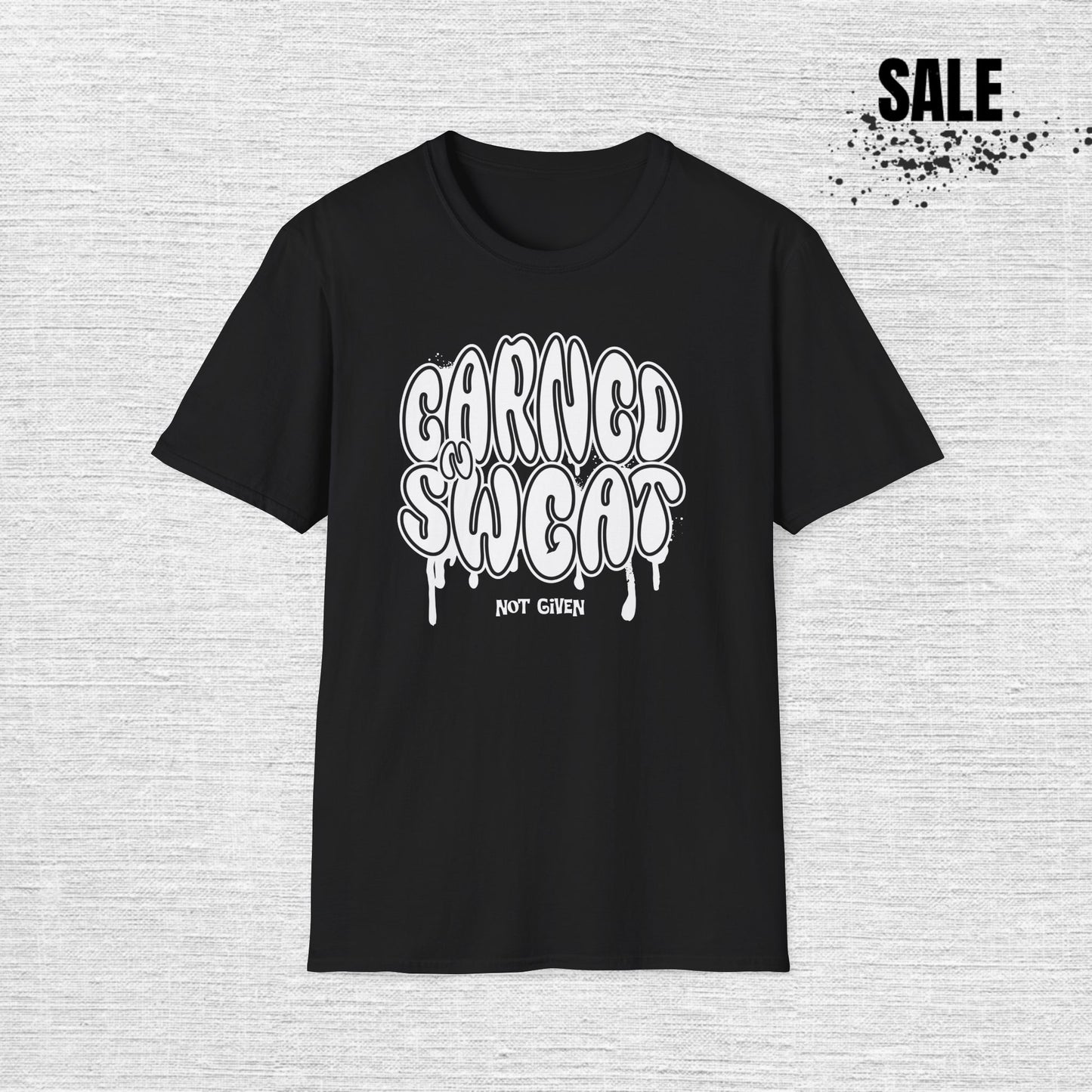 Earned Sweat Graphic T-Shirt — Dripping Retro Fitness Tee