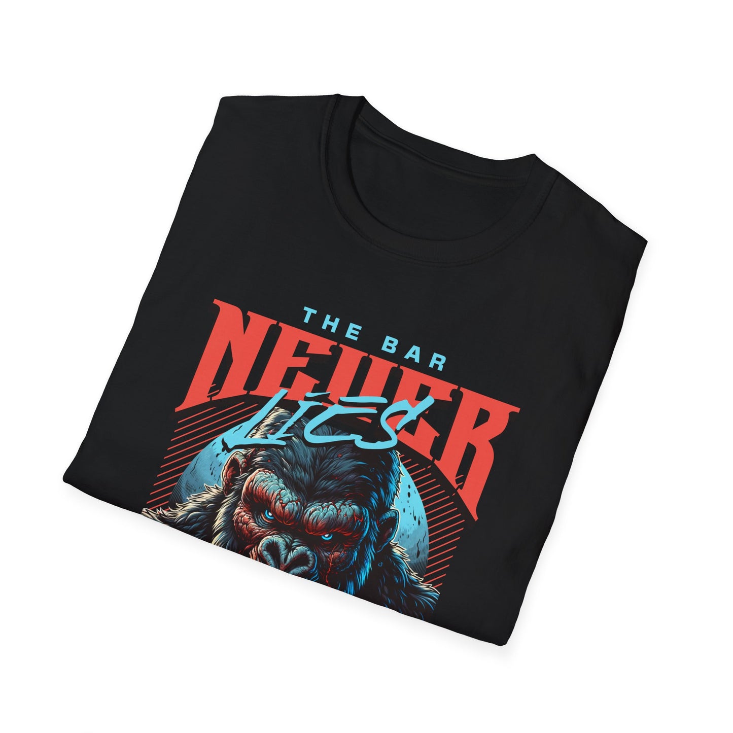 Gorilla Gym T-Shirt — "The Bar Never Lies" Fitness Tee