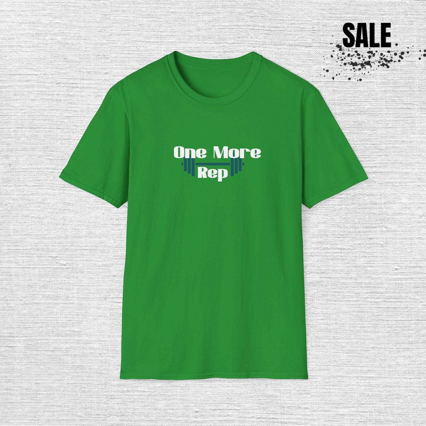 One More Rep Fitness T-Shirt - Unisex Softstyle Workout Tee