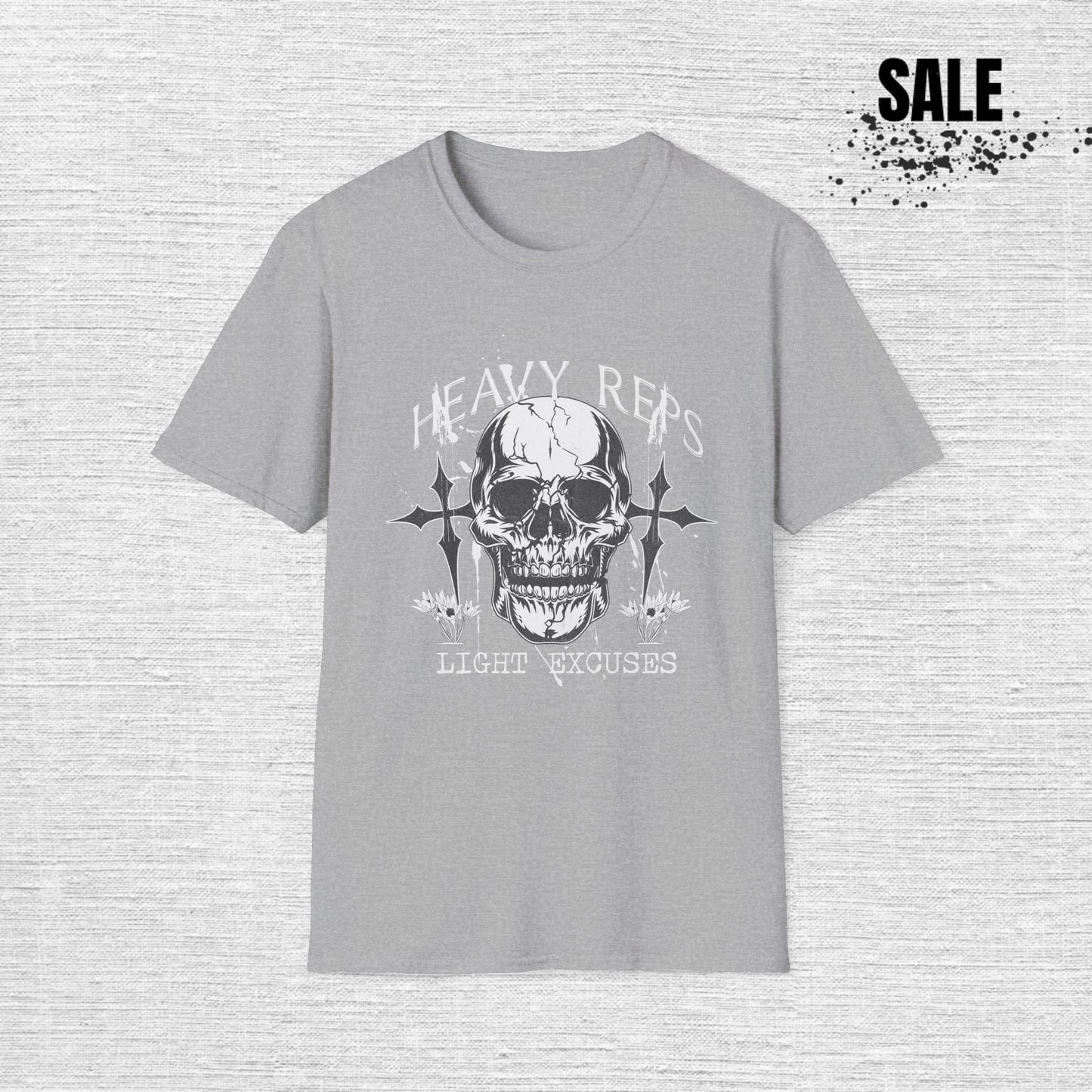 Skull Gym T-Shirt — Hardcore Fitness Skull Tee for Weightlifters