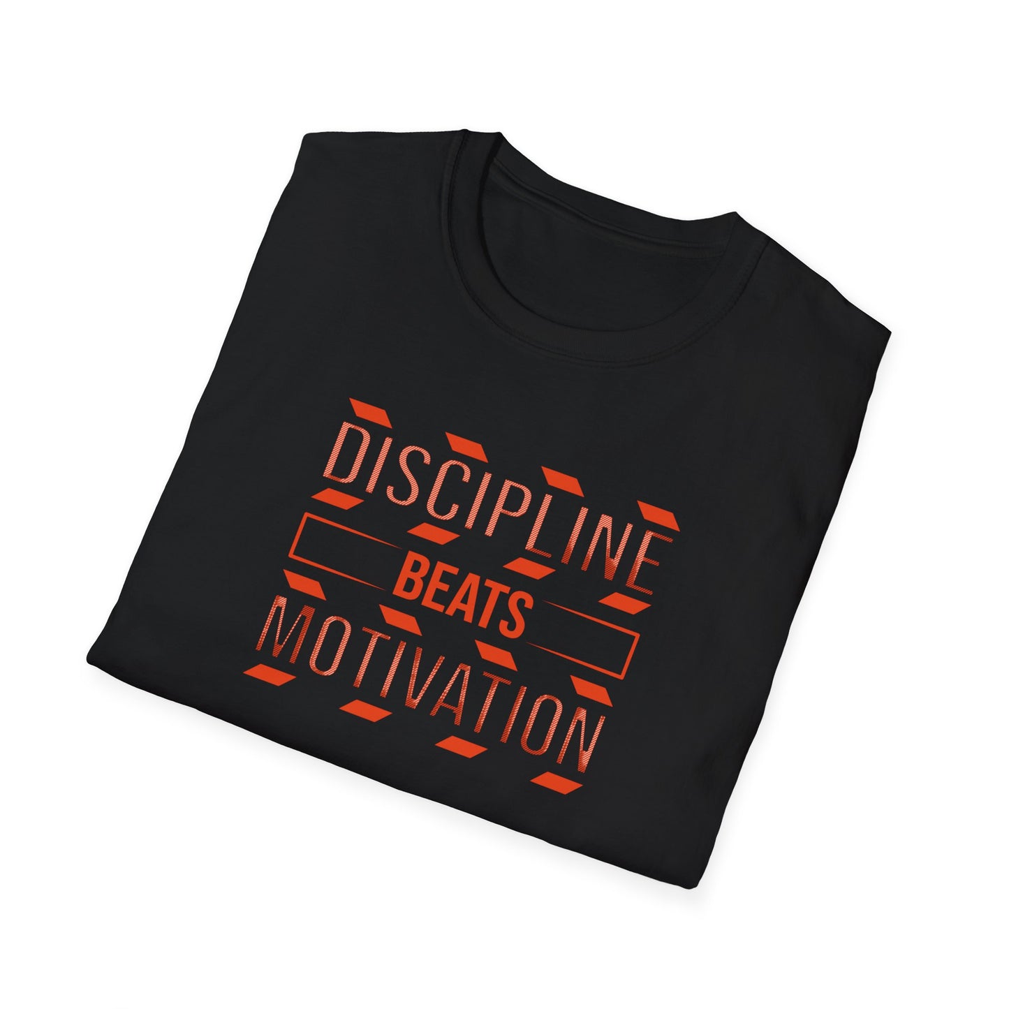 Discipline Beats Motivation T-Shirt – Motivational Fitness Graphic Tee