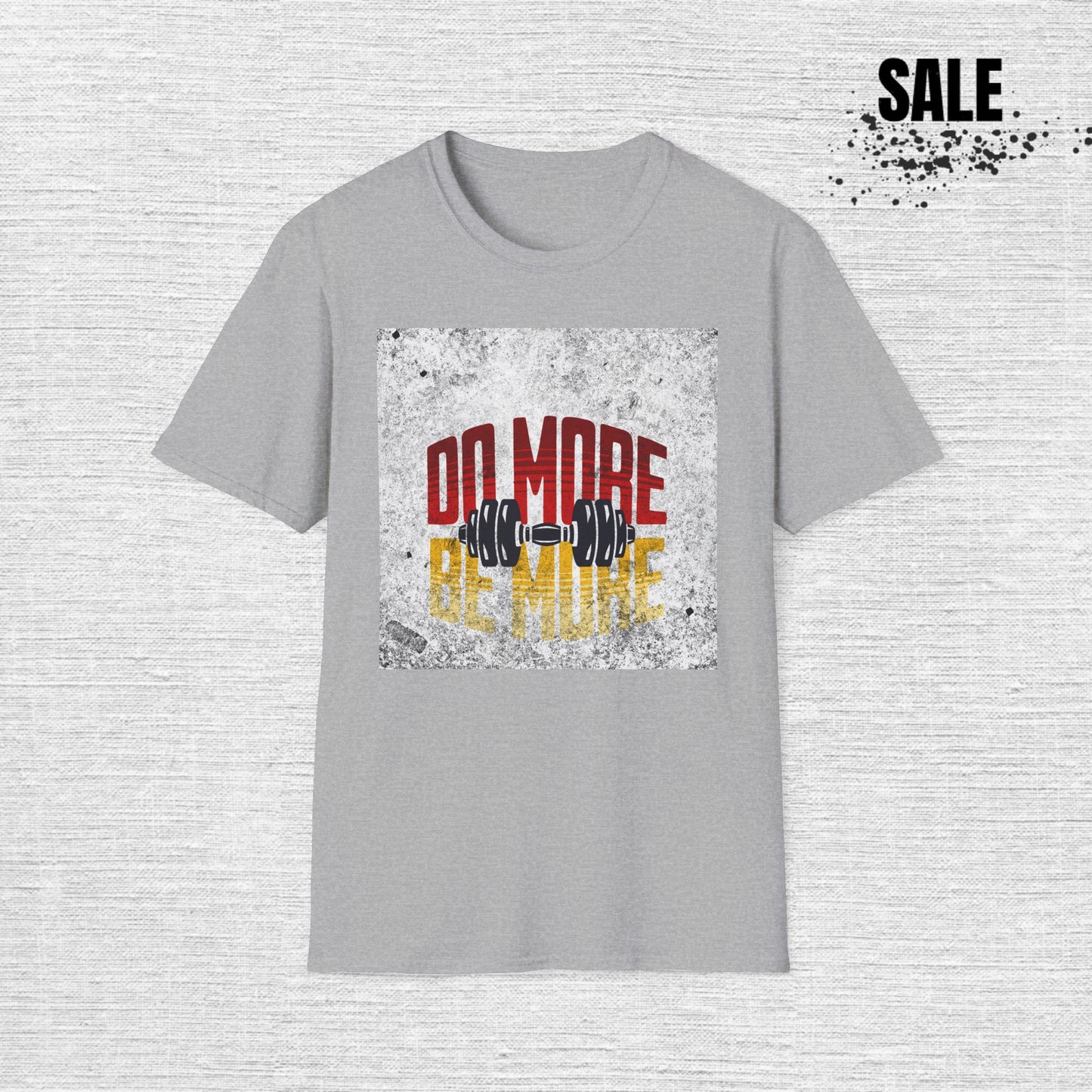 T-Shirt — "Do More, Be More" Barbell Fitness Graphic Tee