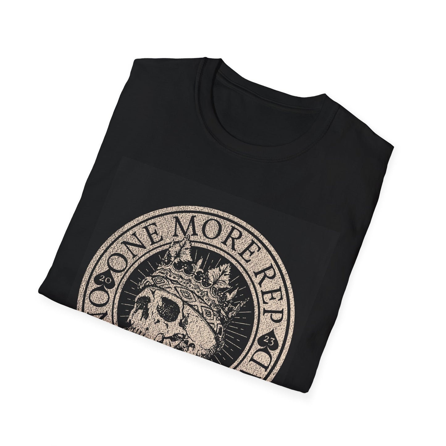 Skull Crown Tee - "One More Rep One Step Ahead" Fitness Gym T-Shirt