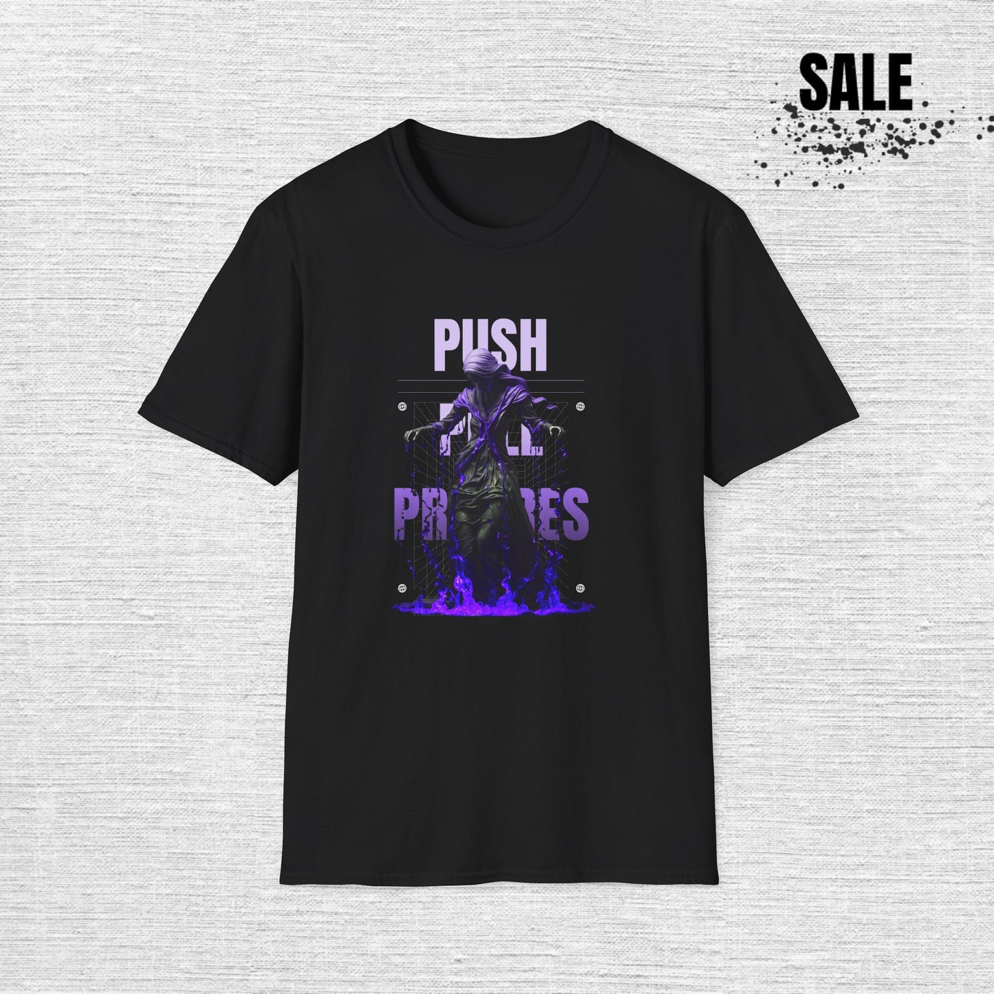 Push Proxies Graphic T-Shirt — Purple Horror Zombie Design
