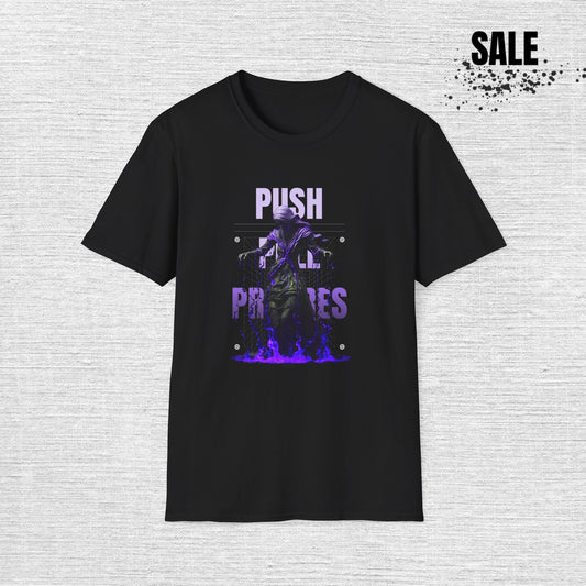 Push Proxies Graphic T-Shirt — Purple Horror Zombie Design