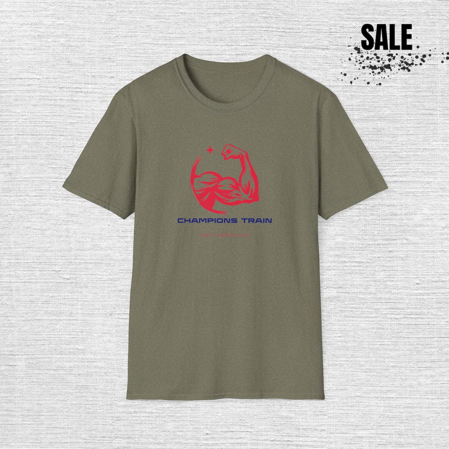 Champions Train Gym T-Shirt — Muscle Fitness Workout Tee