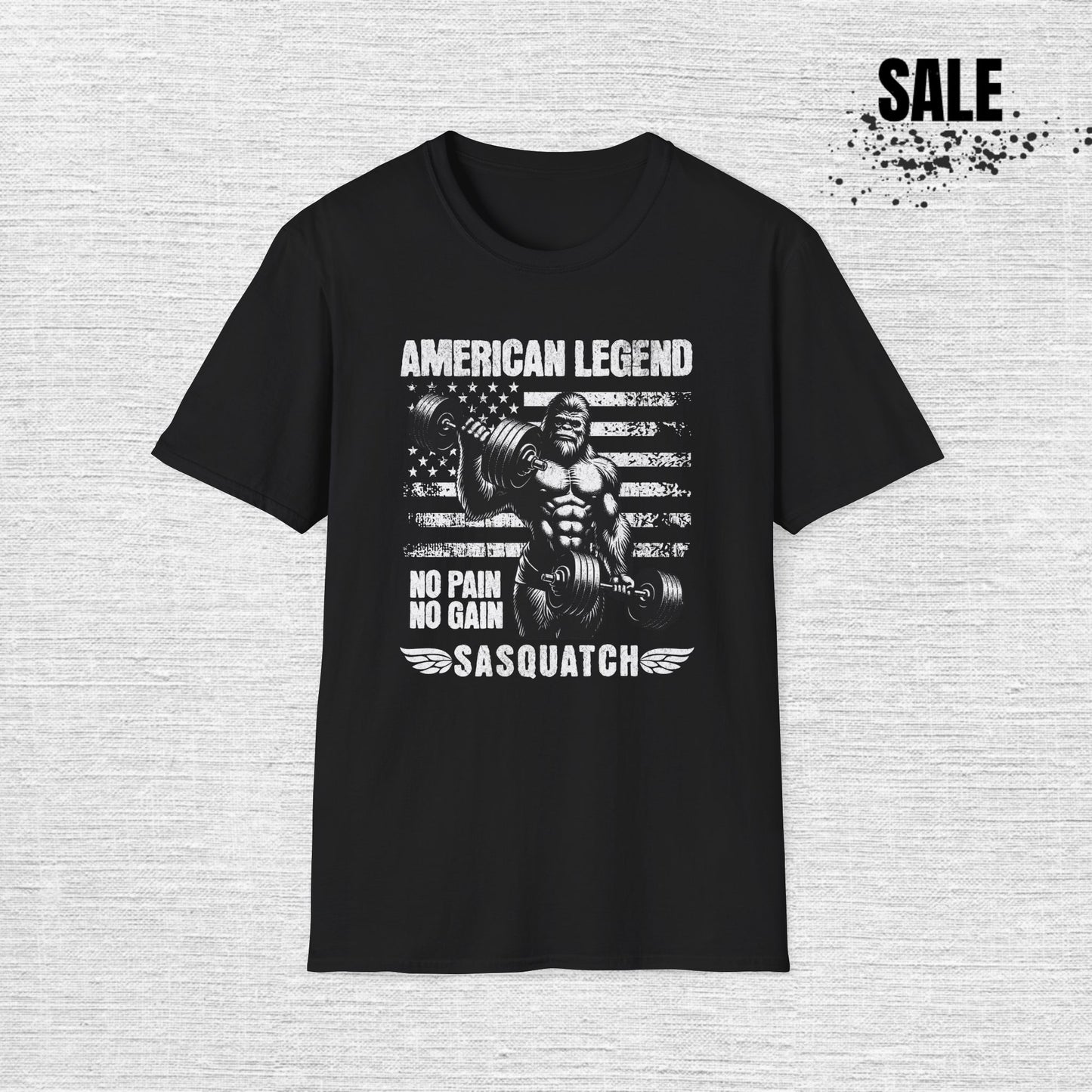 Sasquatch Gym T-Shirt — Bigfoot Workout Tee for Fitness Fans