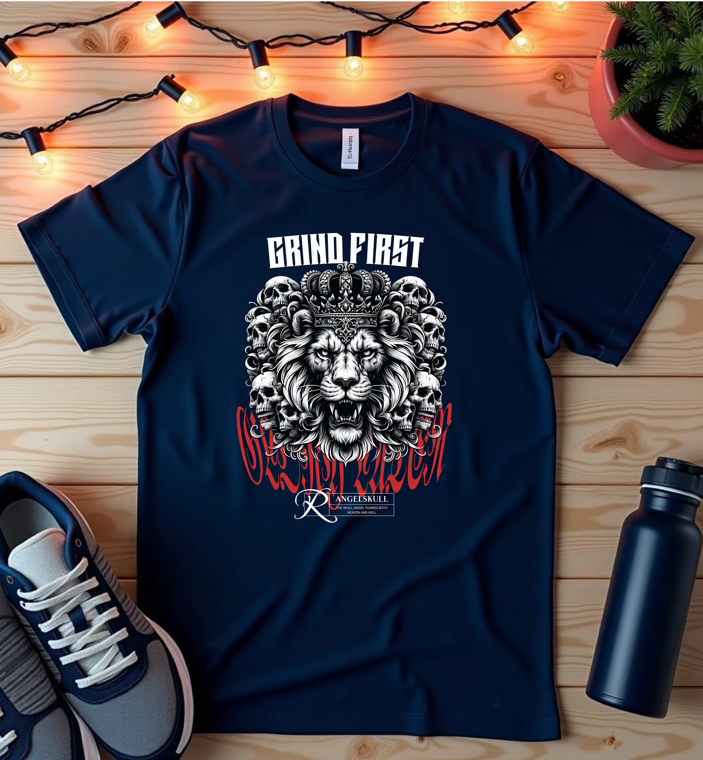 Lion Gym T-Shirt — Strength & Pride Workout Tee