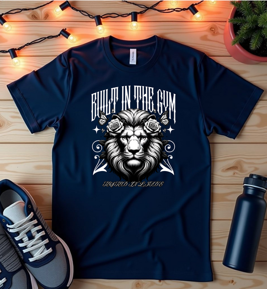 Built-In the Gym Lion T-Shirt — Gym Lover Workout Tee