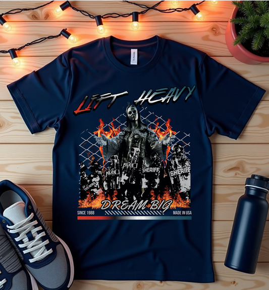 Lift Heavy Gym T-Shirt — Workout Weightlifting Tee