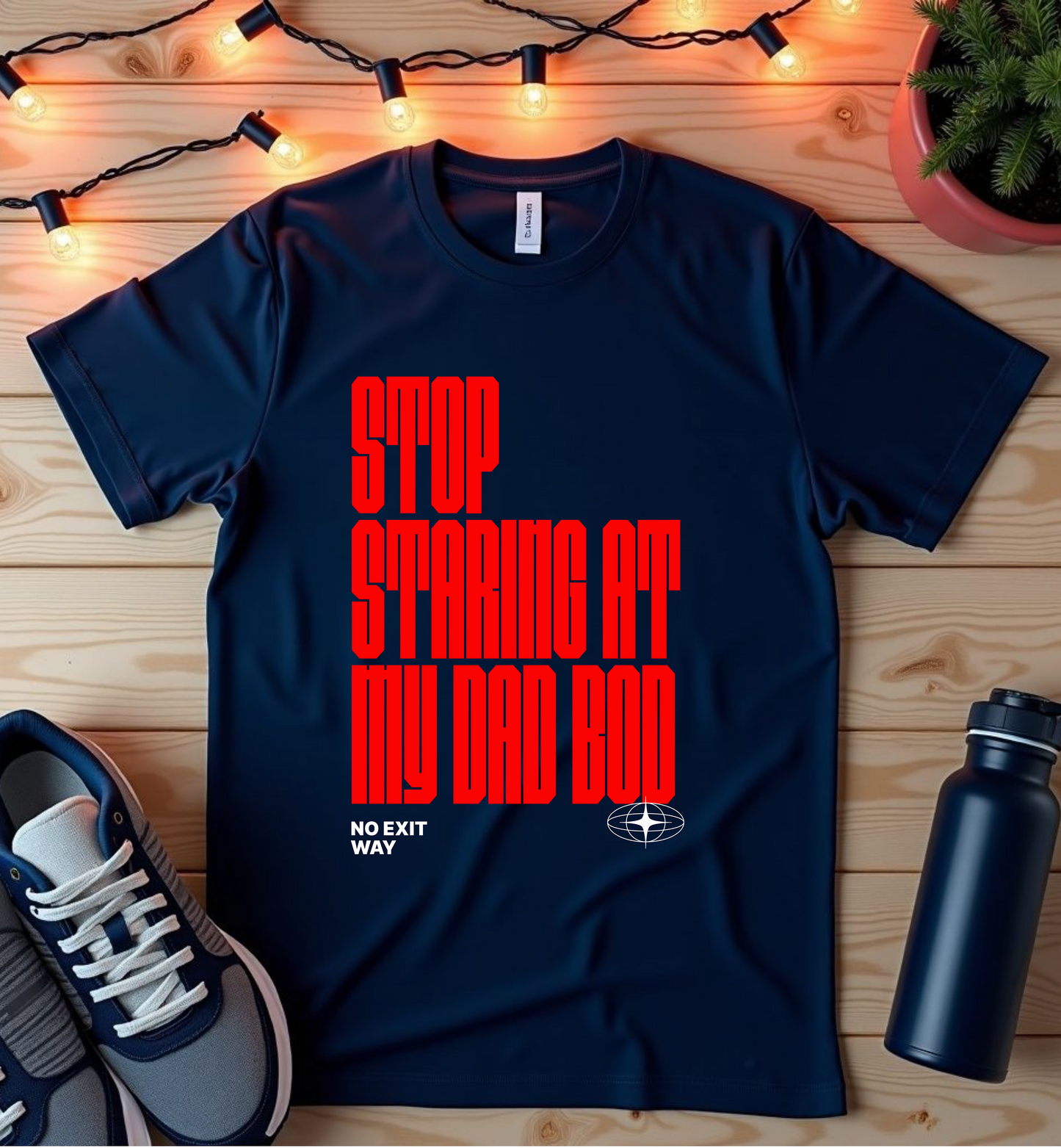 Funny Dad Bod Unisex Softstyle T-Shirt – Stop Staring At My Dad Bod