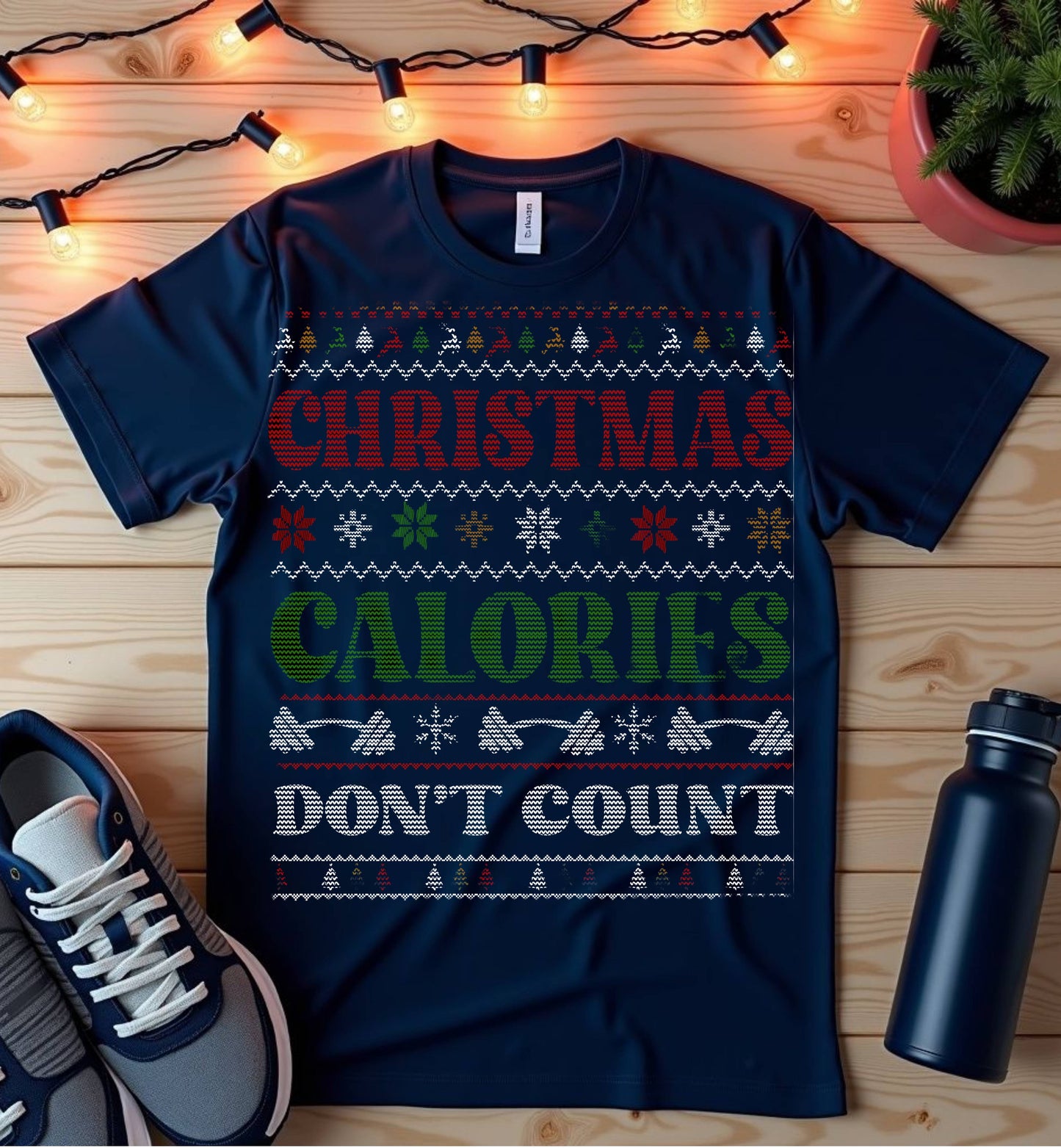 Christmas calories don't count Unisex Softstyle T-Shirt