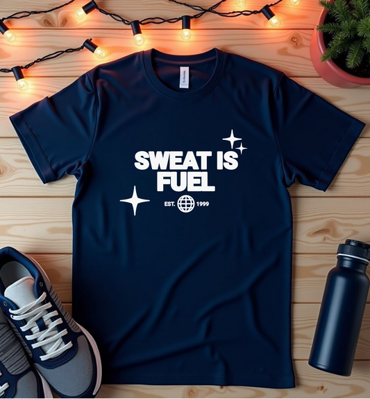 Unisex Softstyle T-Shirt - Sweat is Fuel Graphic Design