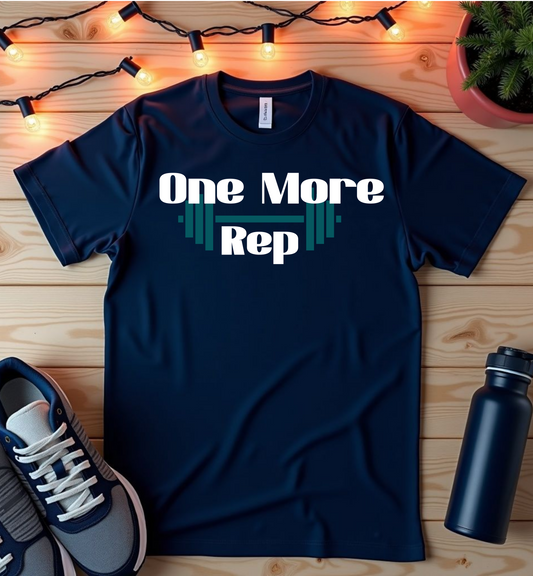 One More Rep Fitness T-Shirt - Unisex Softstyle Workout Tee