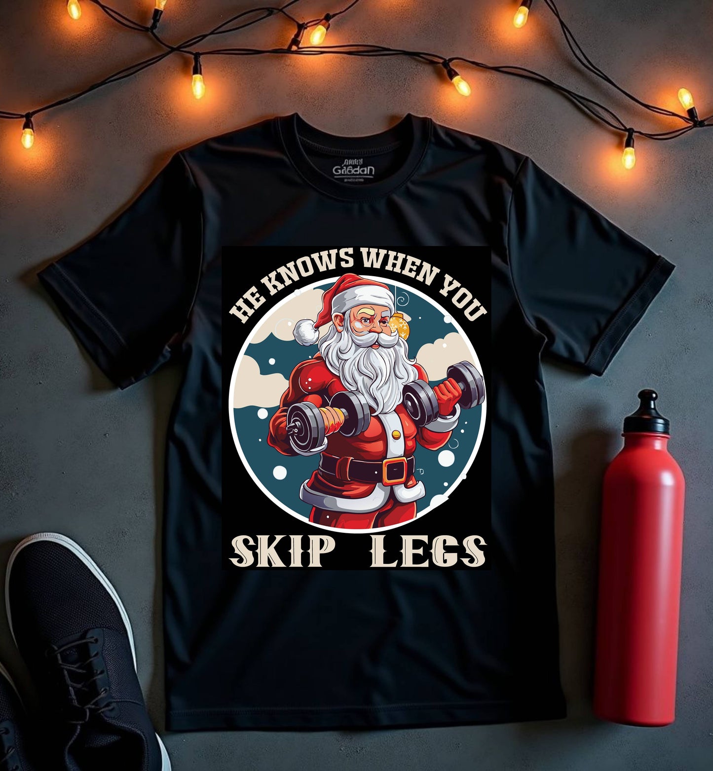 Santa Skip Legs Unisex Softstyle T-Shirt