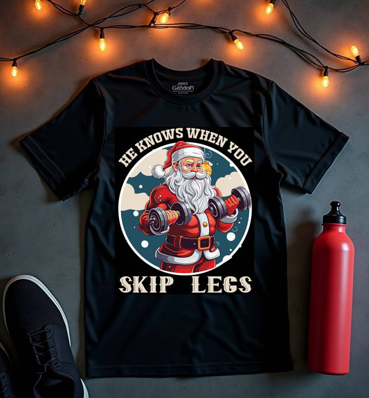 Santa Skip Legs Unisex Softstyle T-Shirt