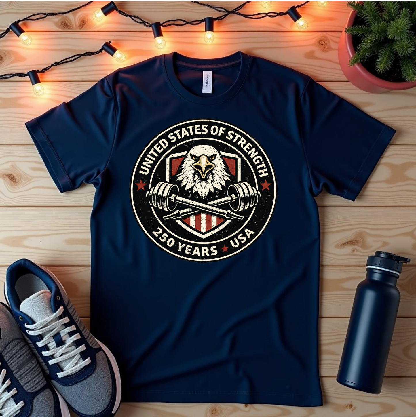 Eagle Strength T-Shirt — "United States of Strength" USA 250 Years Patriotic Tee