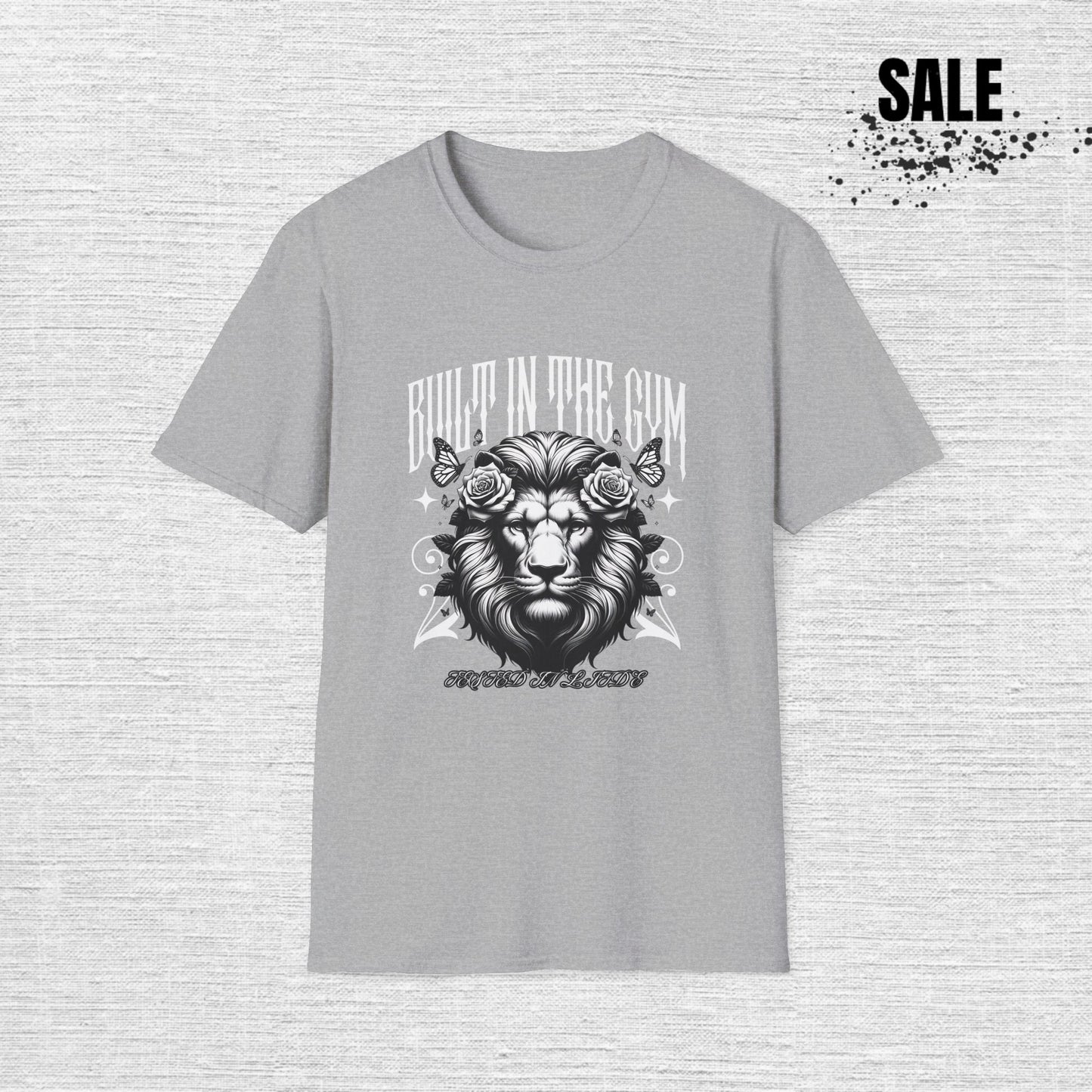 Built-In the Gym Lion T-Shirt — Gym Lover Workout Tee