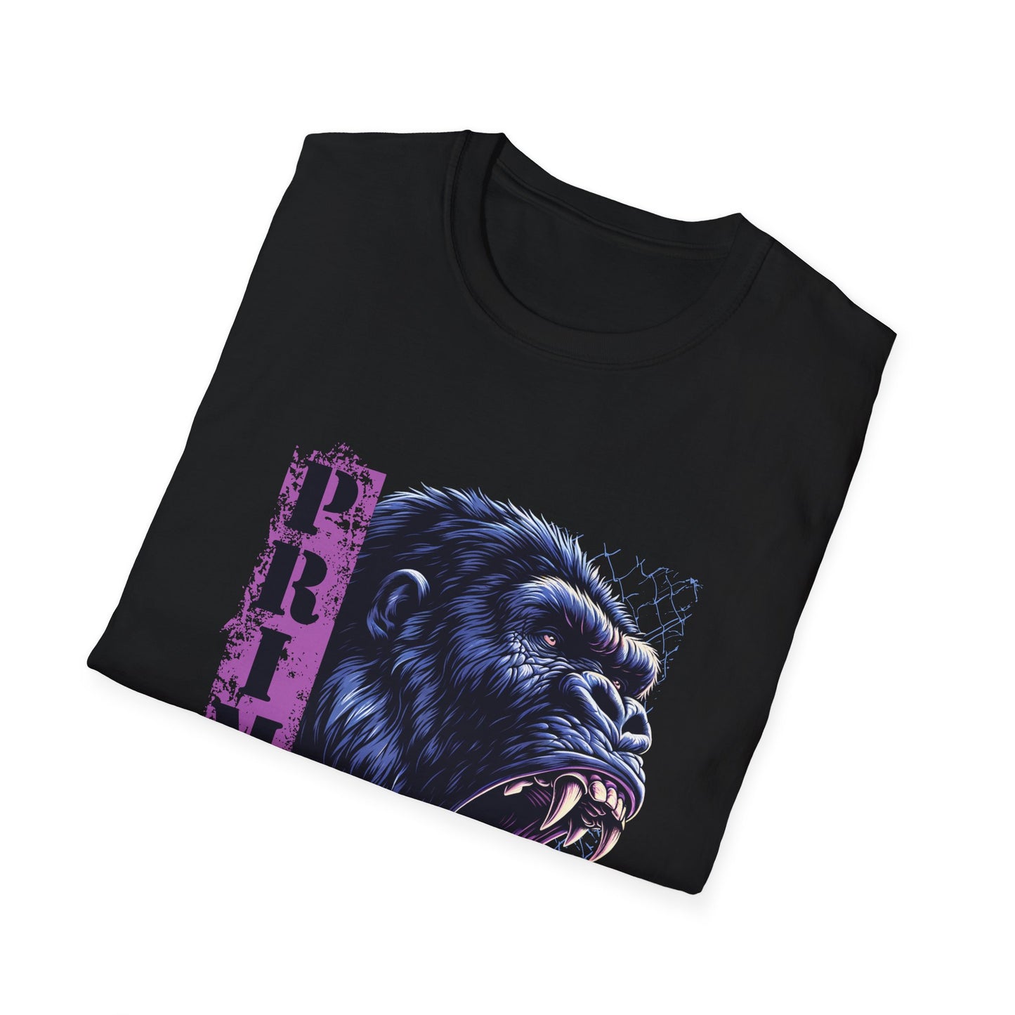 Primal Fitness T-Shirt — Roaring Gorilla Gym Tee for Men & Women