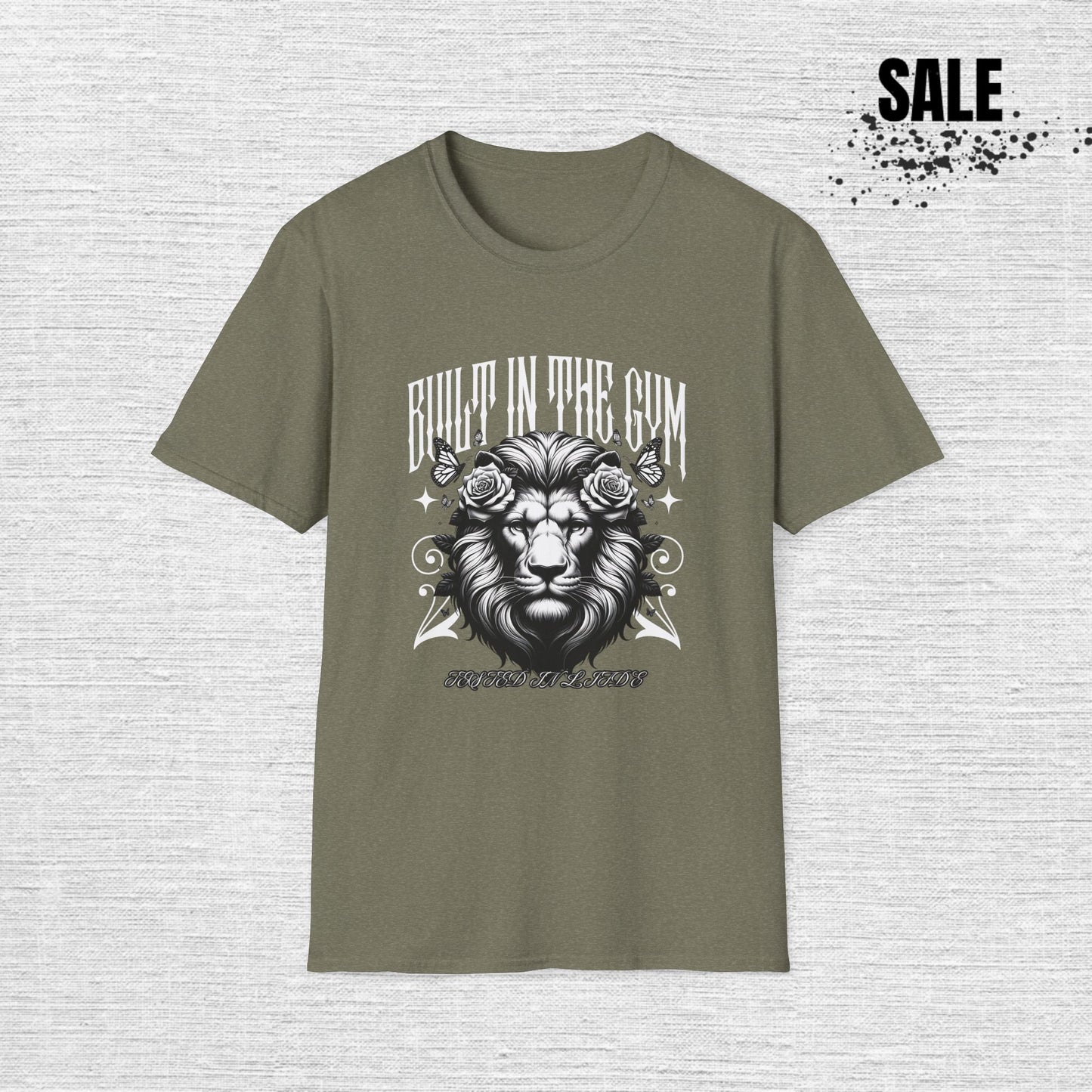 Built-In the Gym Lion T-Shirt — Gym Lover Workout Tee