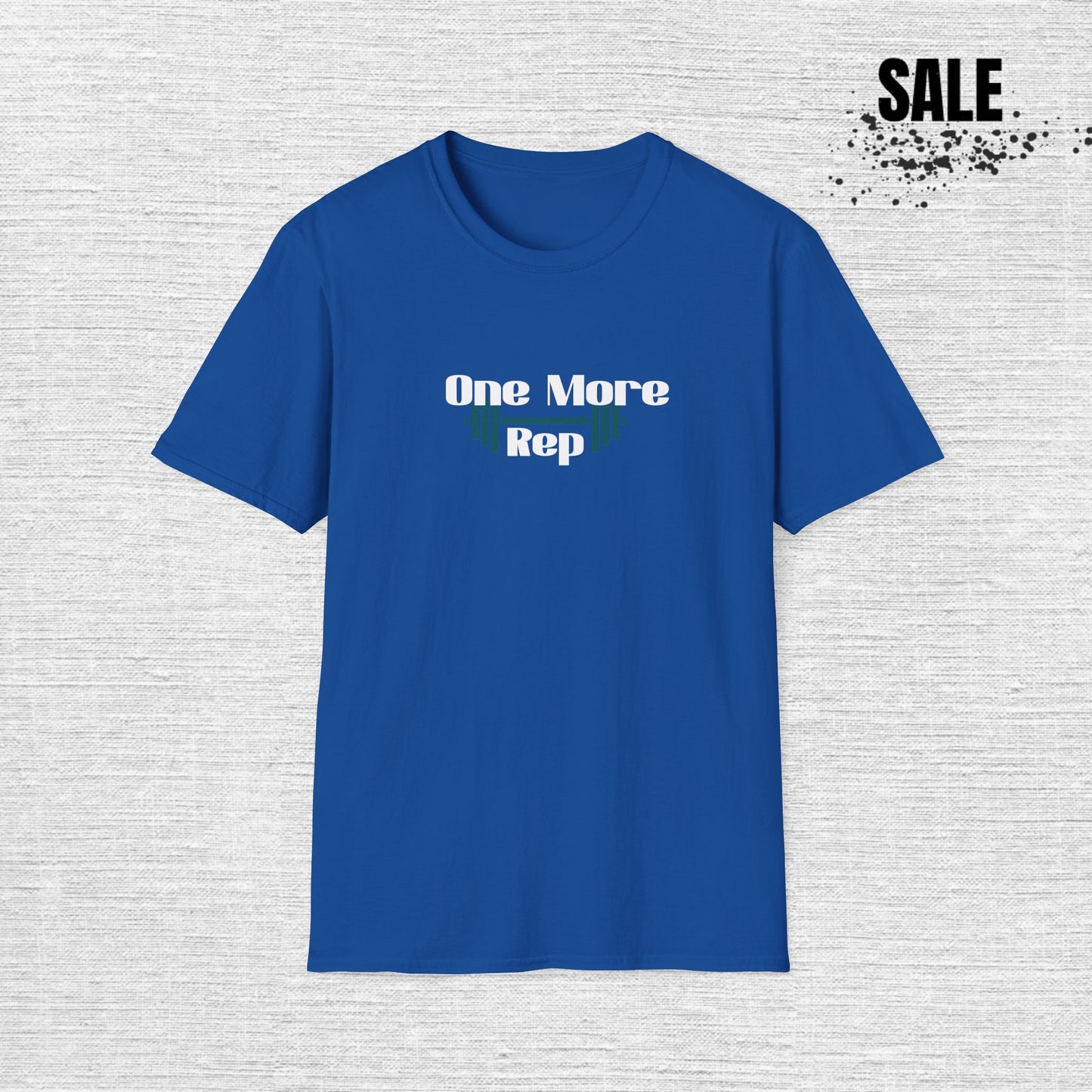 One More Rep Fitness T-Shirt - Unisex Softstyle Workout Tee