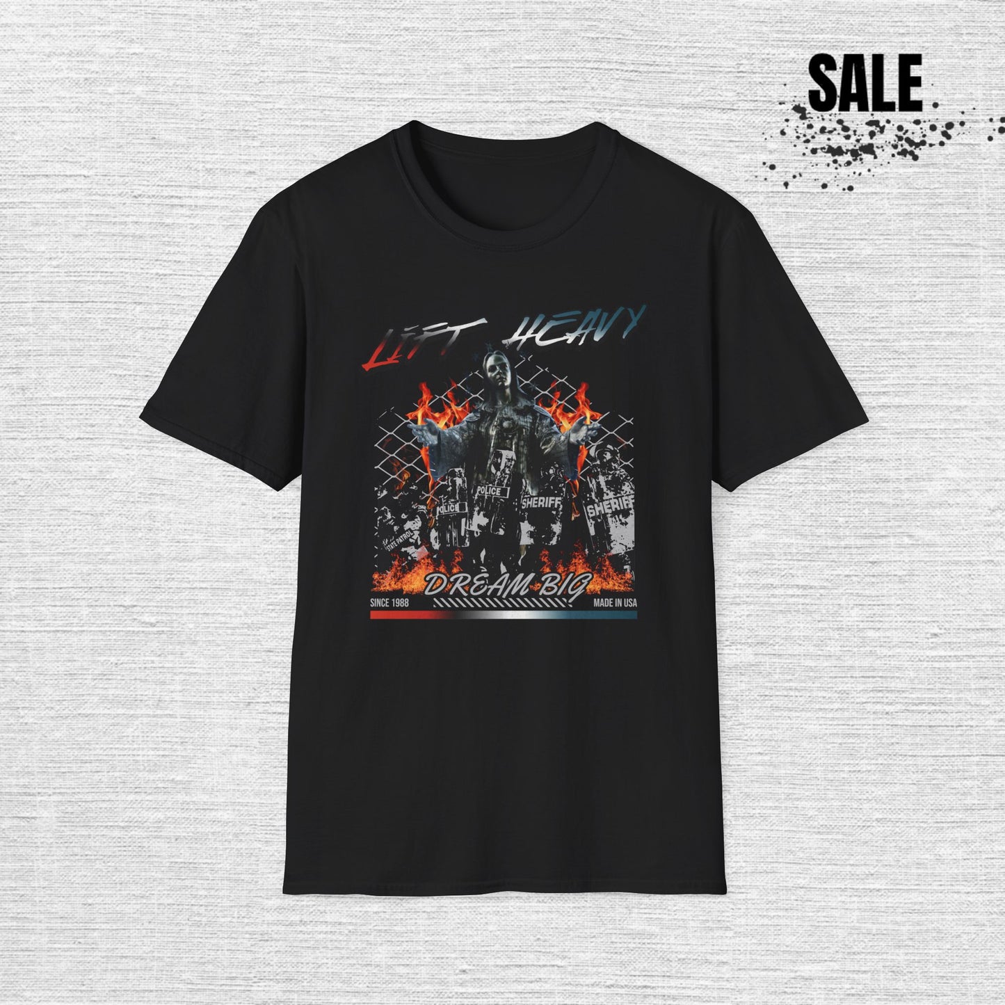 Lift Heavy Gym T-Shirt — Workout Weightlifting Tee