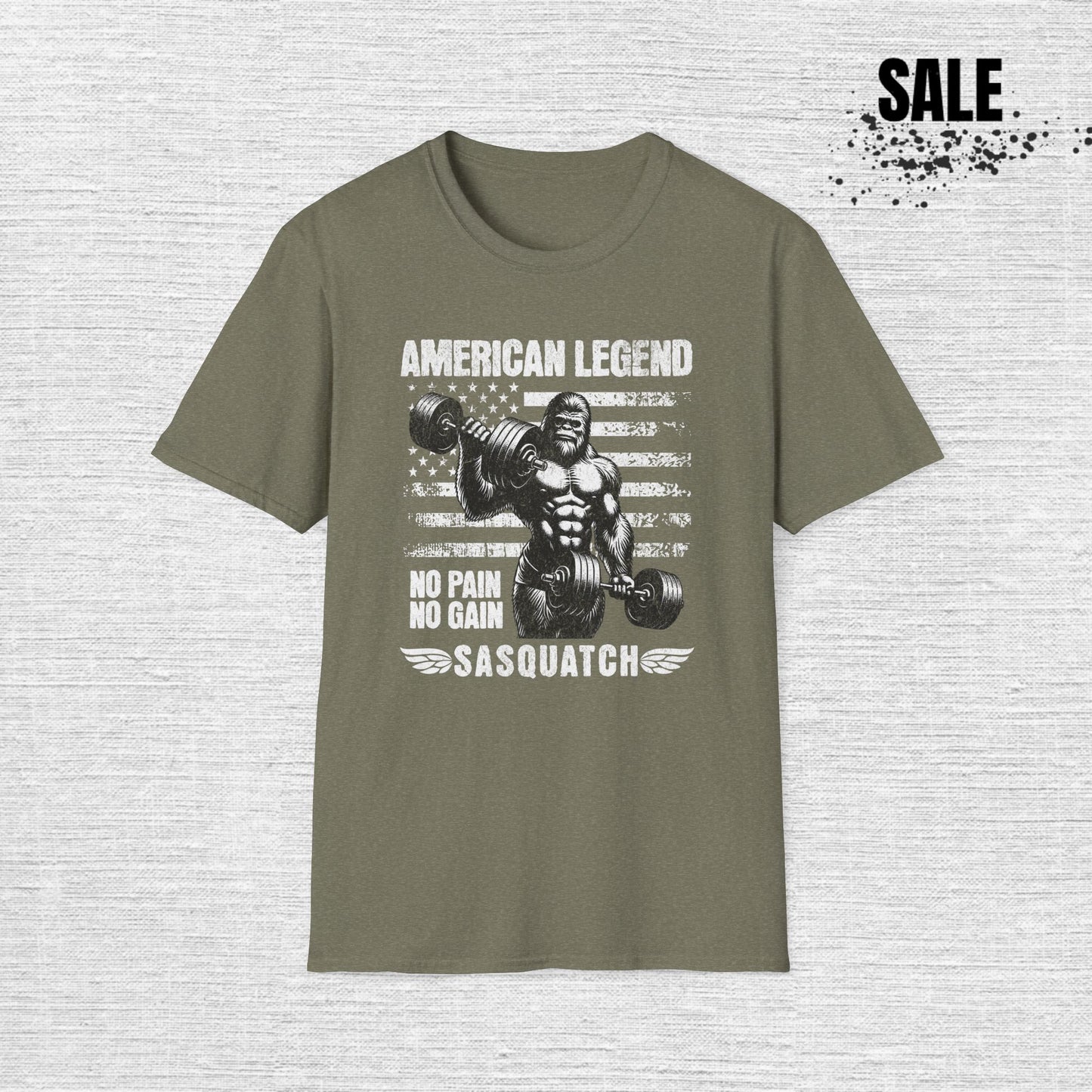 Sasquatch Gym T-Shirt — Bigfoot Workout Tee for Fitness Fans