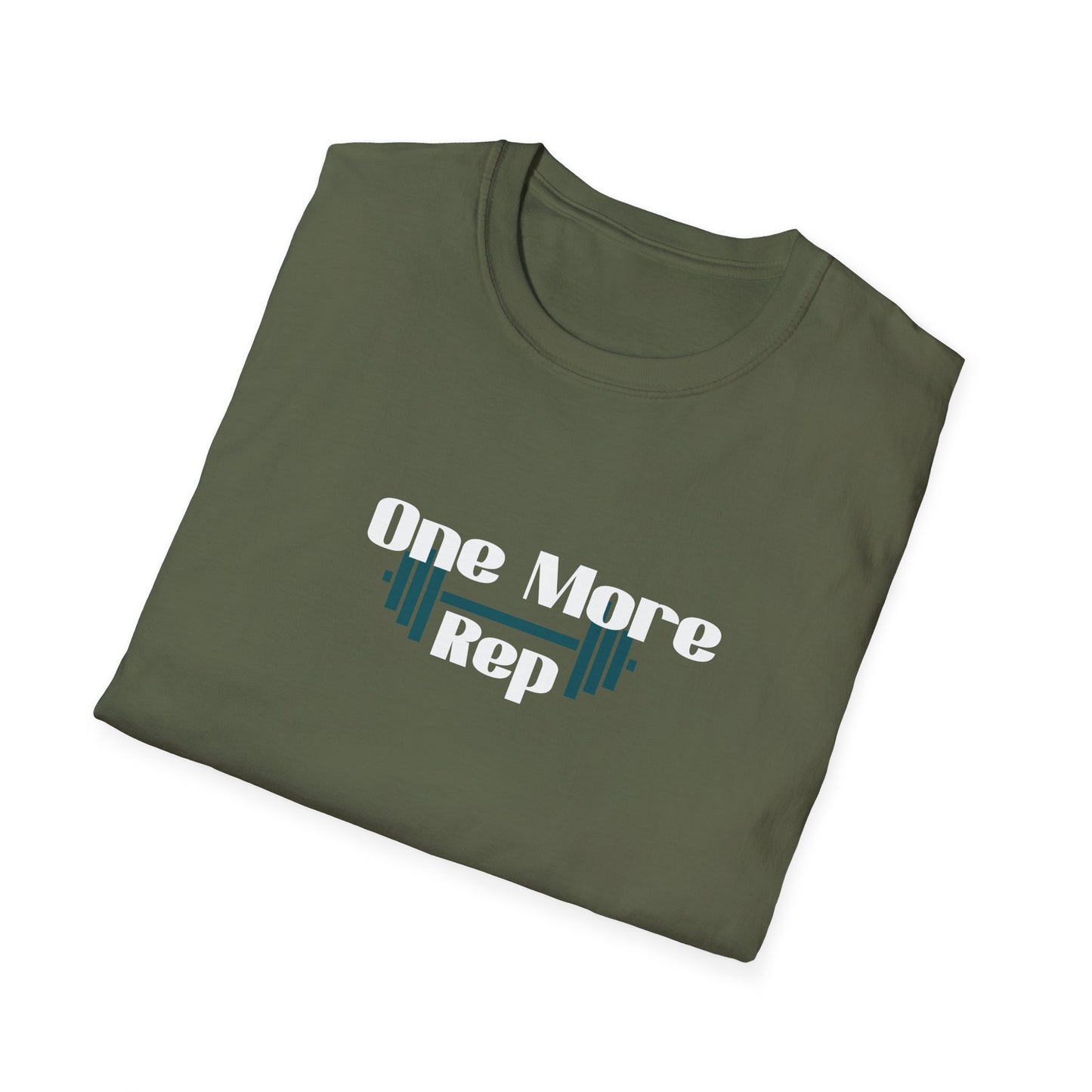 One More Rep Fitness T-Shirt - Unisex Softstyle Workout Tee