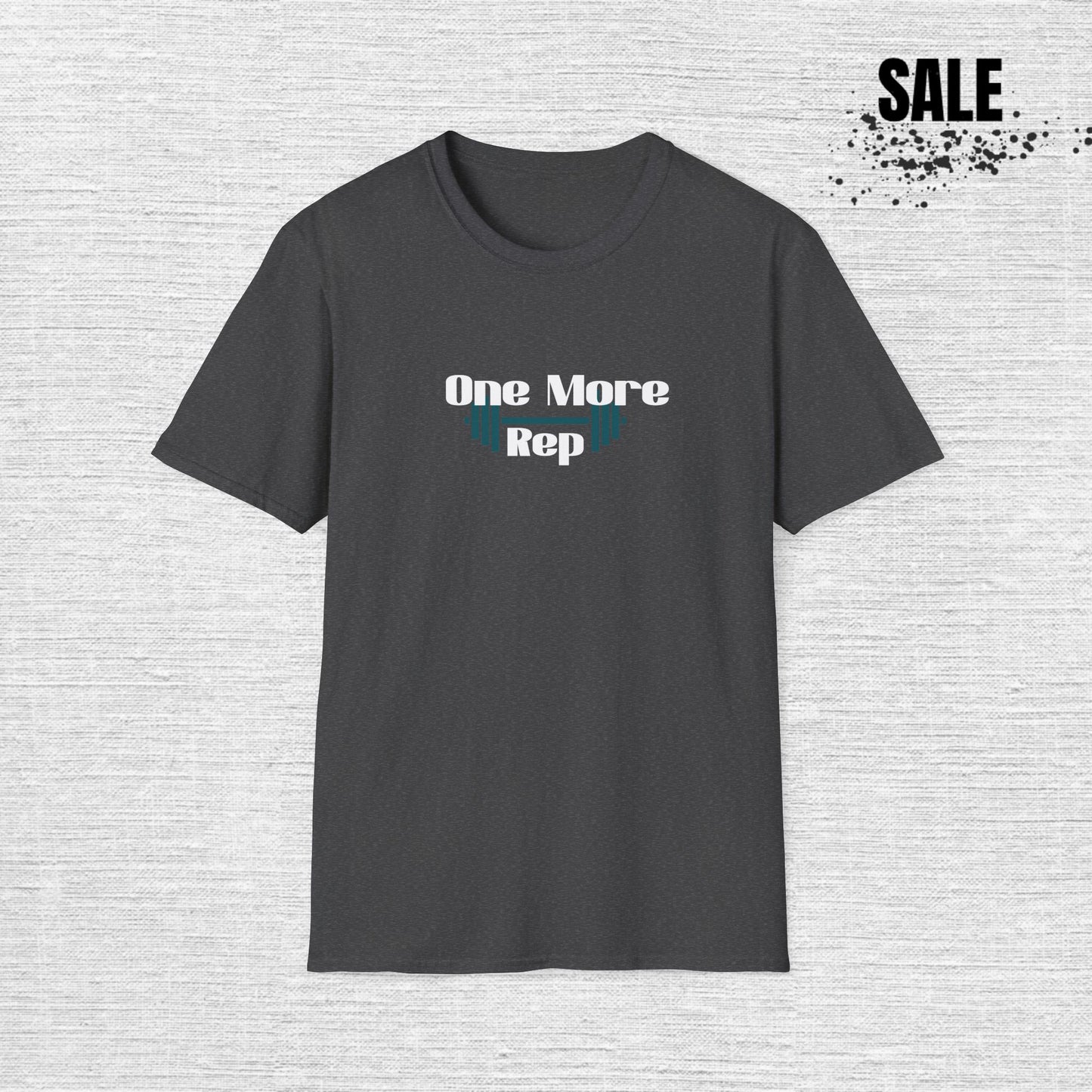 One More Rep Fitness T-Shirt - Unisex Softstyle Workout Tee