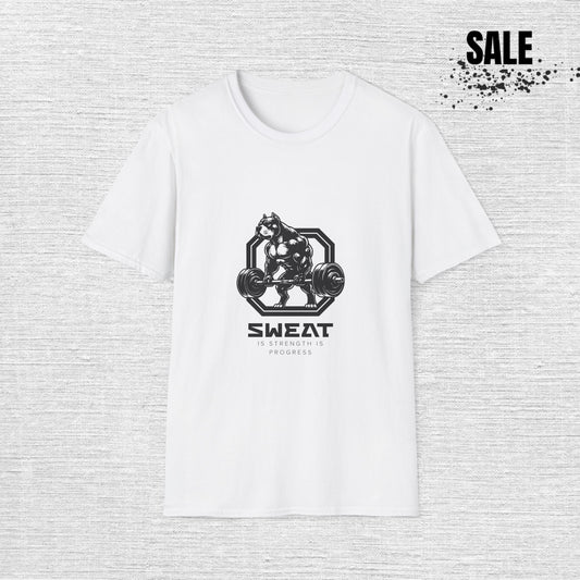 Gym Wolf T-Shirt – “SWEAT” Weightlifting Workout Tee